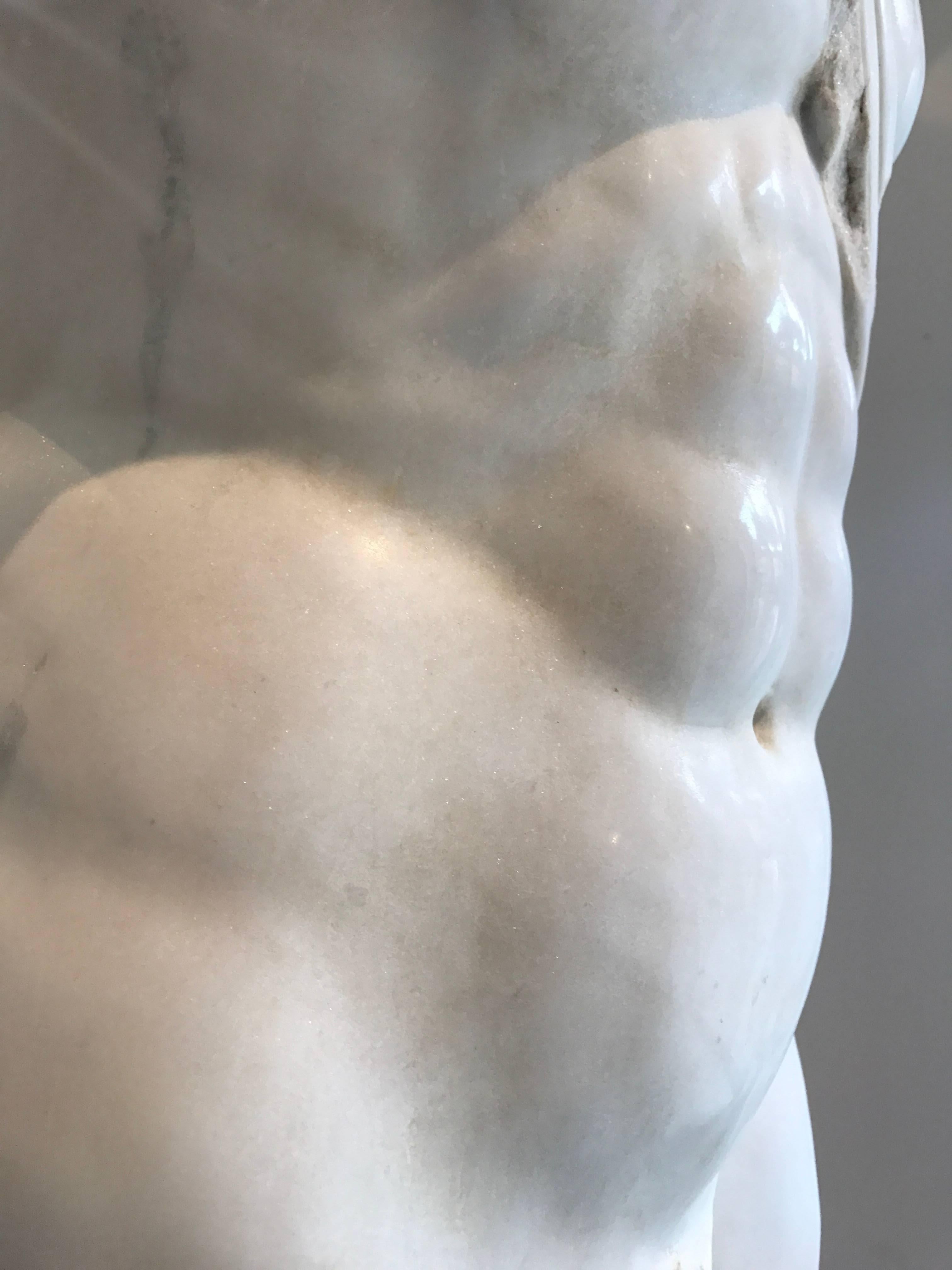 marble Torso of Apollo In Excellent Condition In Roma, IT