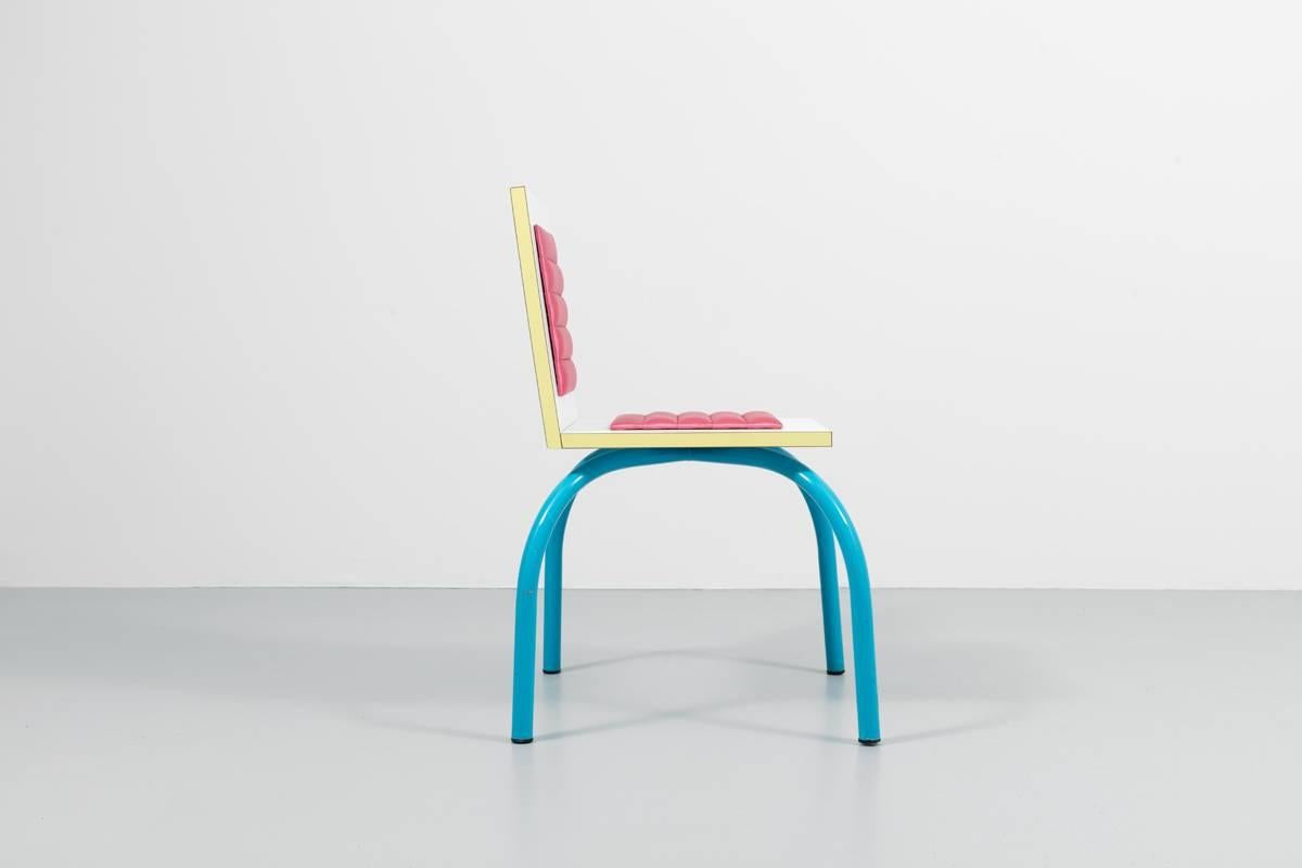 Michele De Lucchi, Riviera Chair, Memphis Editions In Good Condition In Paris, FR