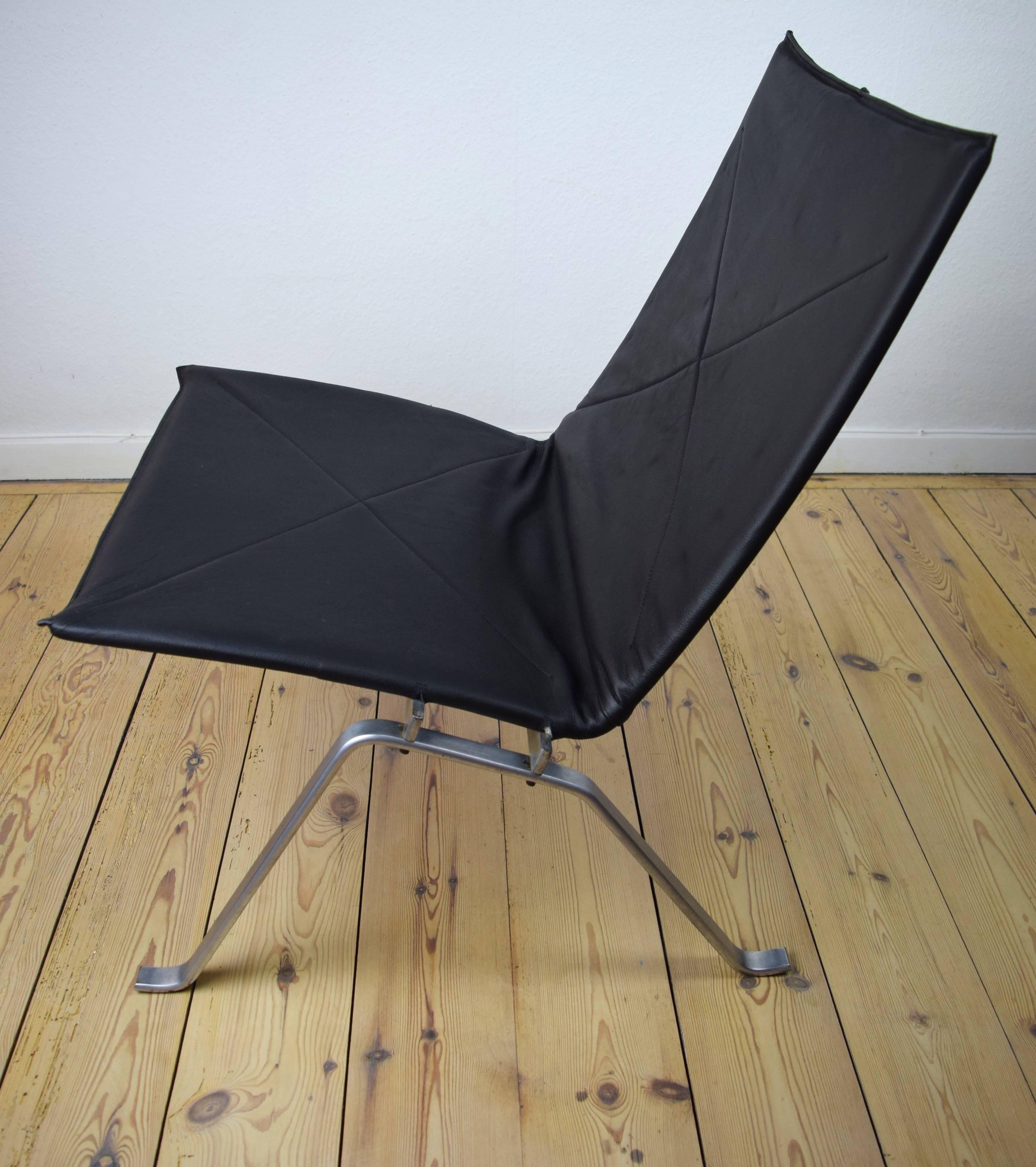 Danish Pk-22 Lounge Chair by Poul Kjærholm for E.Kold Christensen In Good Condition In Nyborg, DK