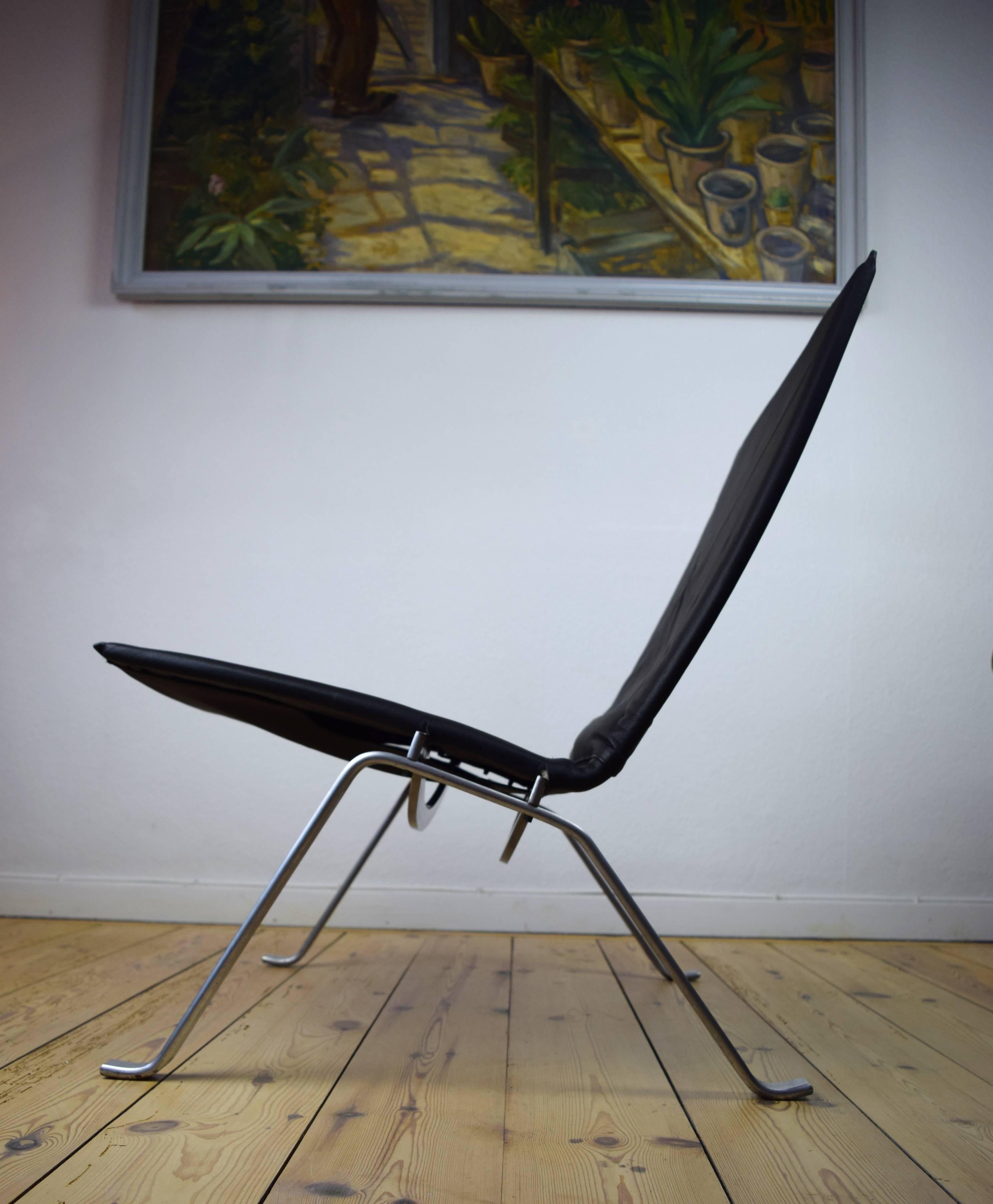 Mid-20th Century Danish Pk-22 Lounge Chair by Poul Kjærholm for E.Kold Christensen