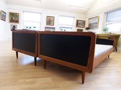 Melvin Mikkelsen Teak Bed by Pandrup Møbler, Denmark. 1960s