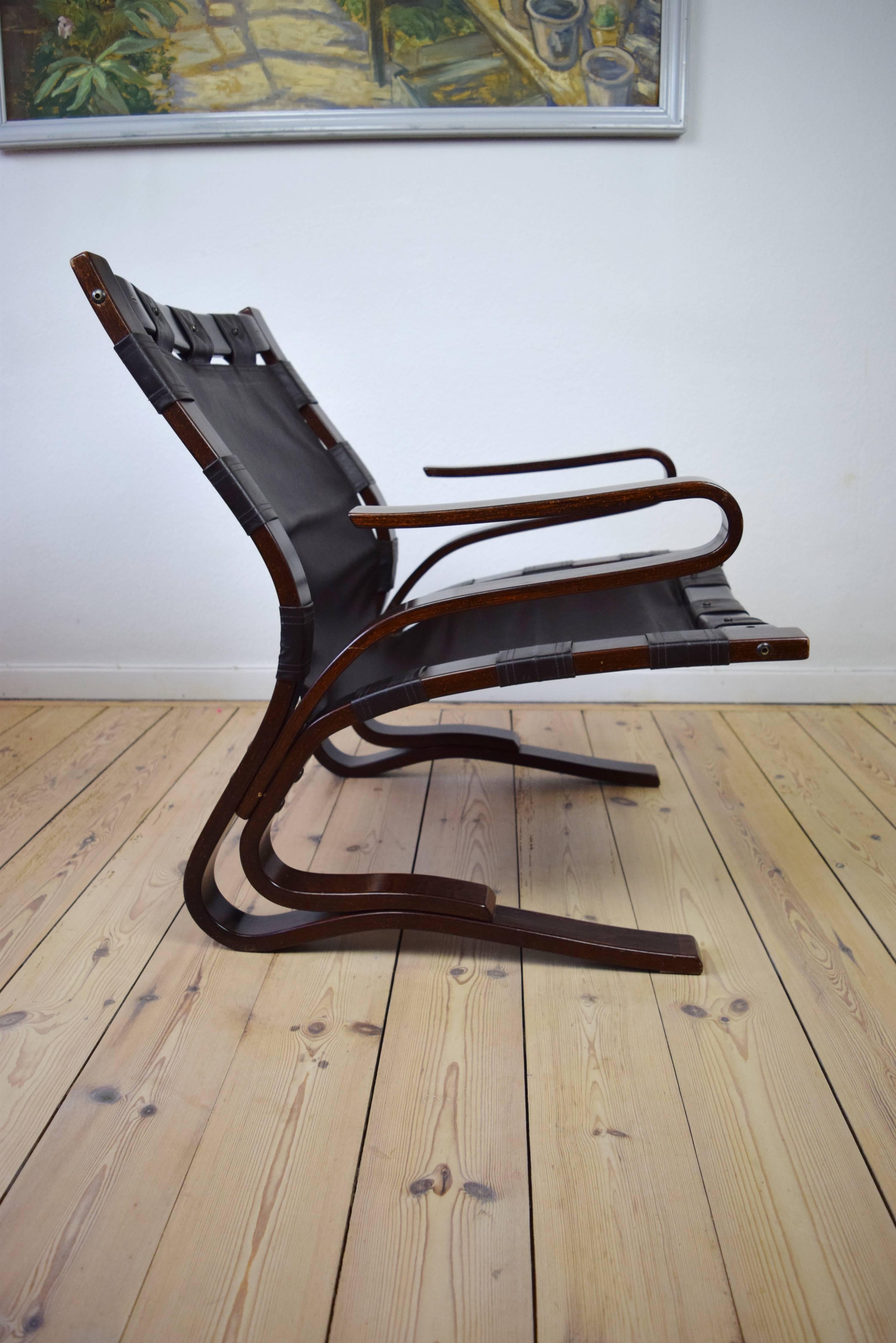 Leather Elsa & Nordahl Solheim Pirate Chairs. 1973