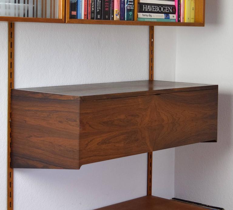 Kai Kristiansen Rosewood Hanging Record Player Cabinet At 1stdibs