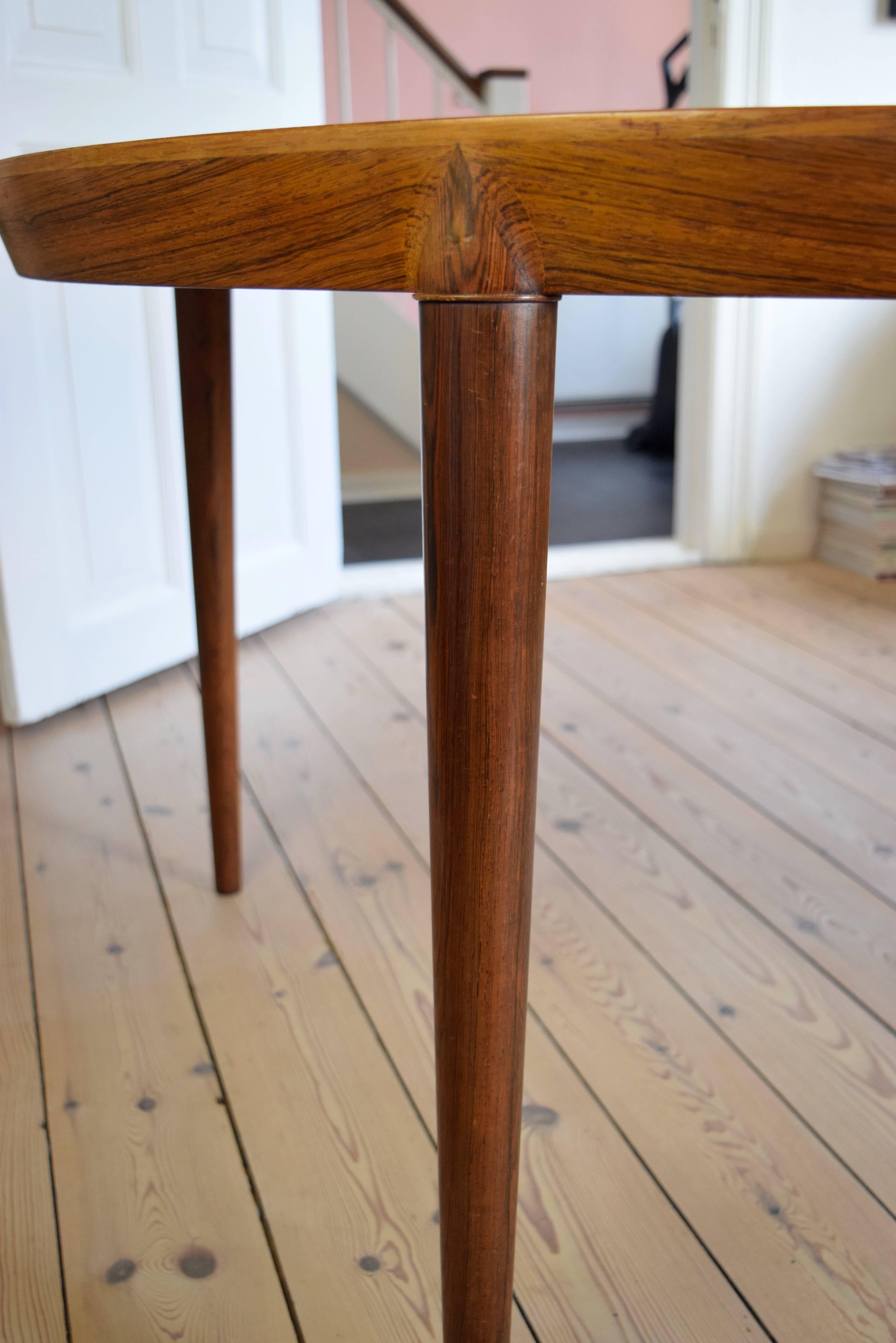 Severin Hansen #71 Rosewood Dining Table In Good Condition In Nyborg, DK