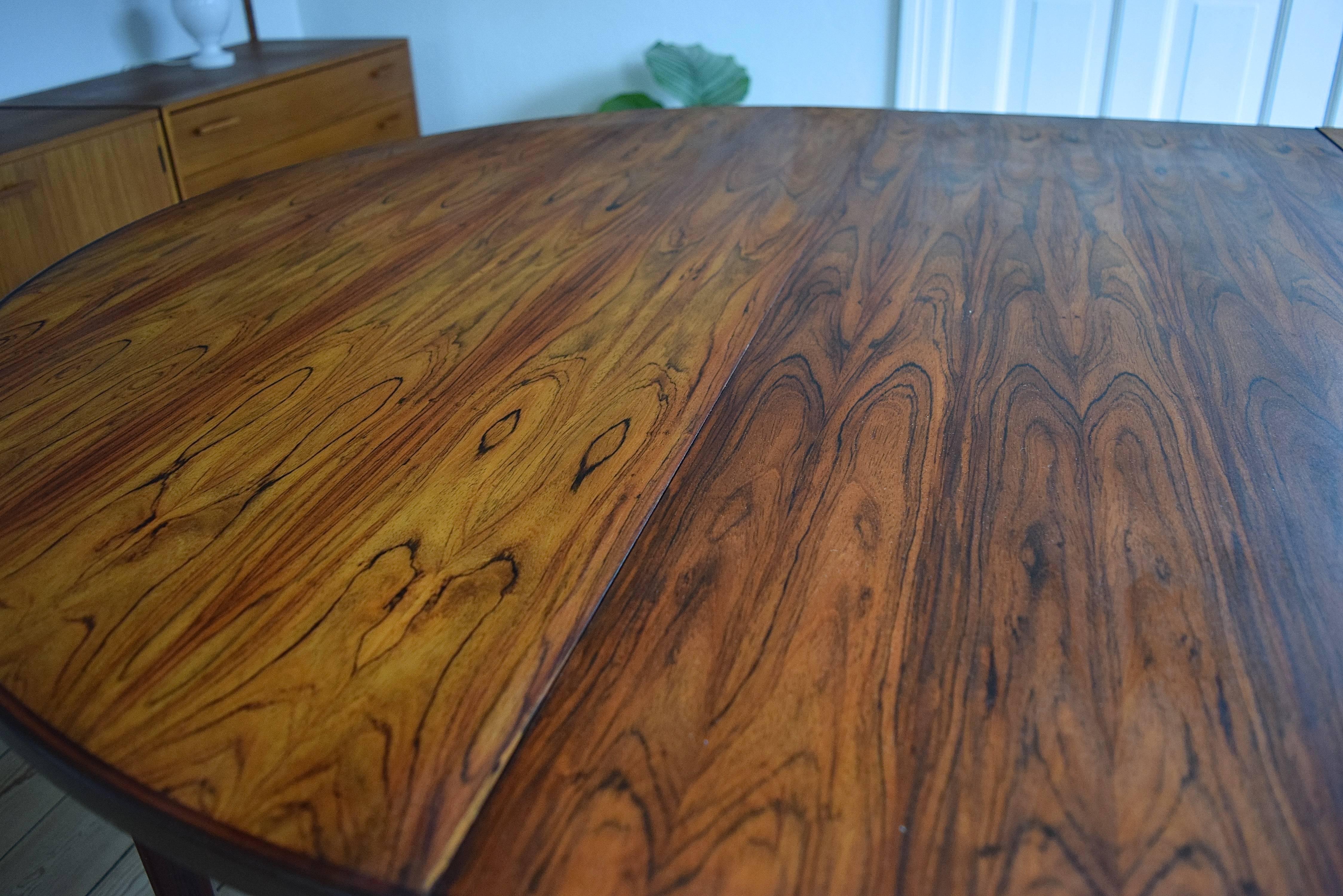 Omann Jun Model 55 Rosewood Dining Table For Sale 3