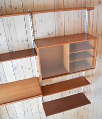 Kai Kristiansen Teak Modular Wall System from Feldballes Møbelfabrik
