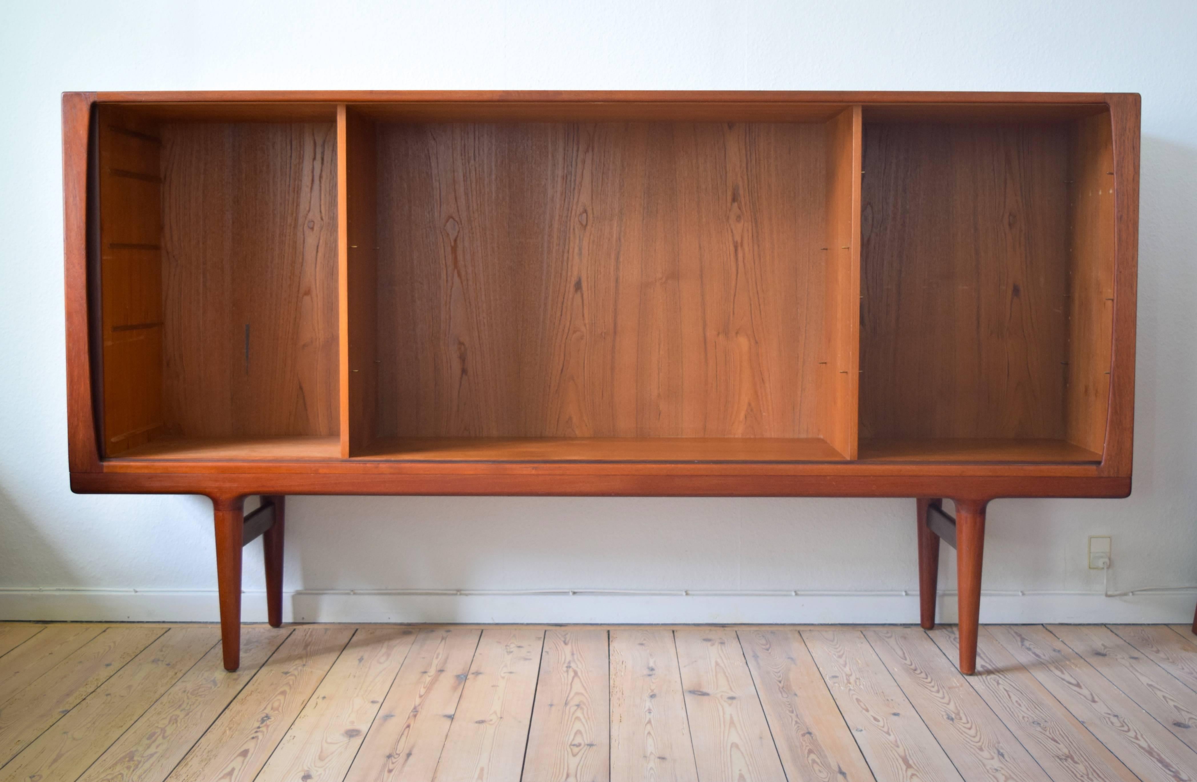 Mid-Century Modern Danish High Teak Credenza, 1960s