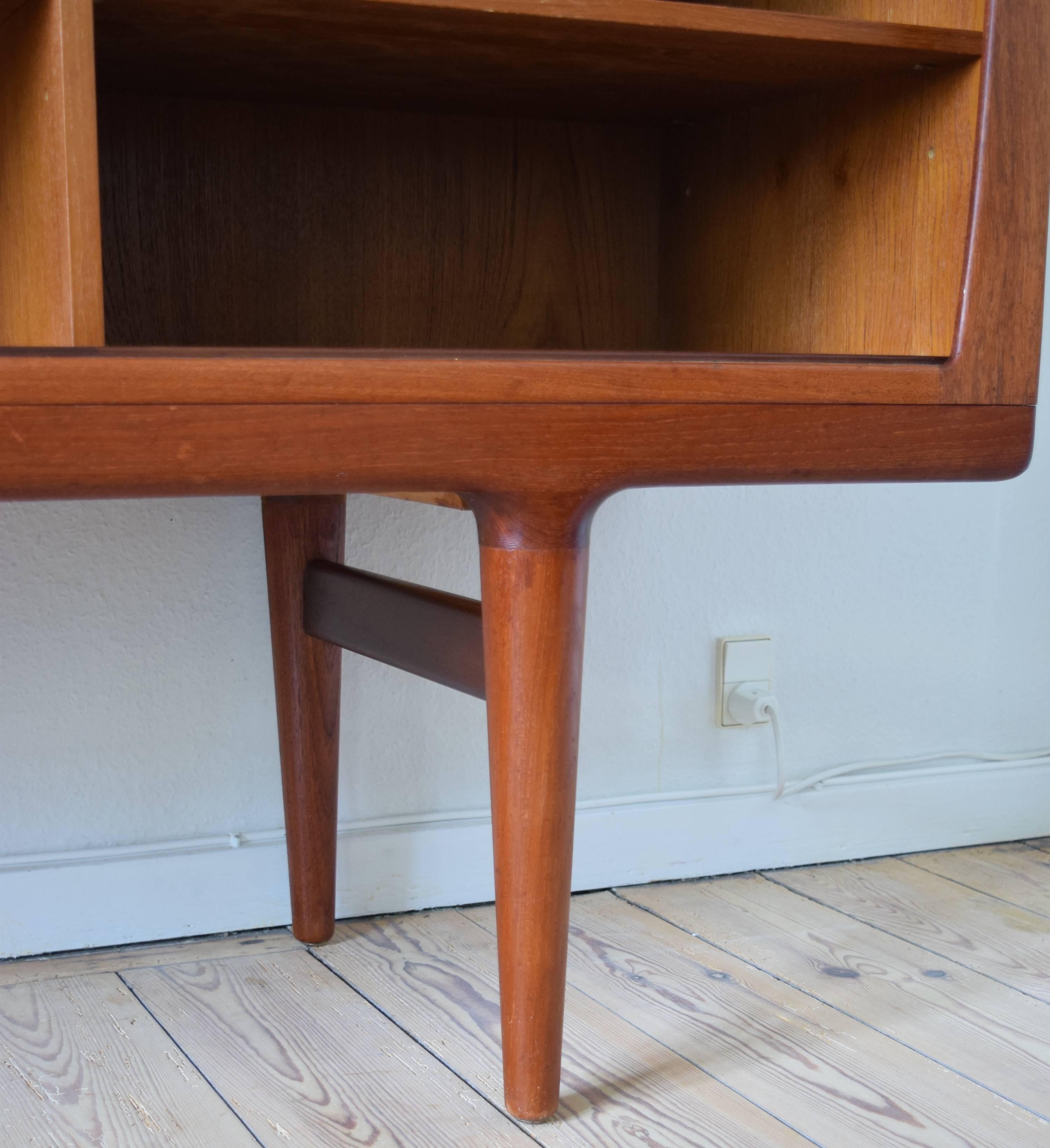 Danish High Teak Credenza, 1960s In Good Condition In Nyborg, DK