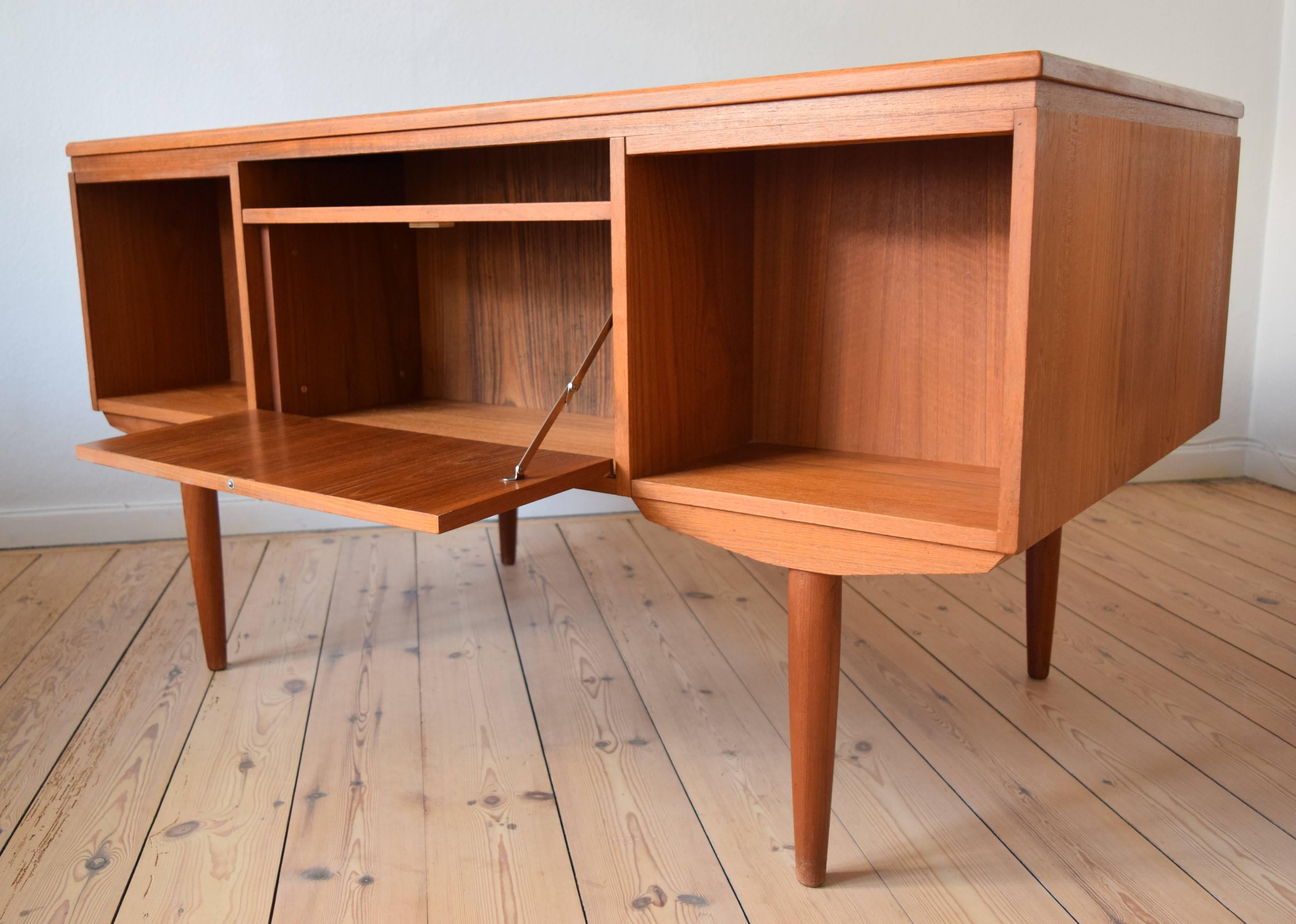 Teak Desk by J. Svenstrup for A.P. Møbler, 1960s 1