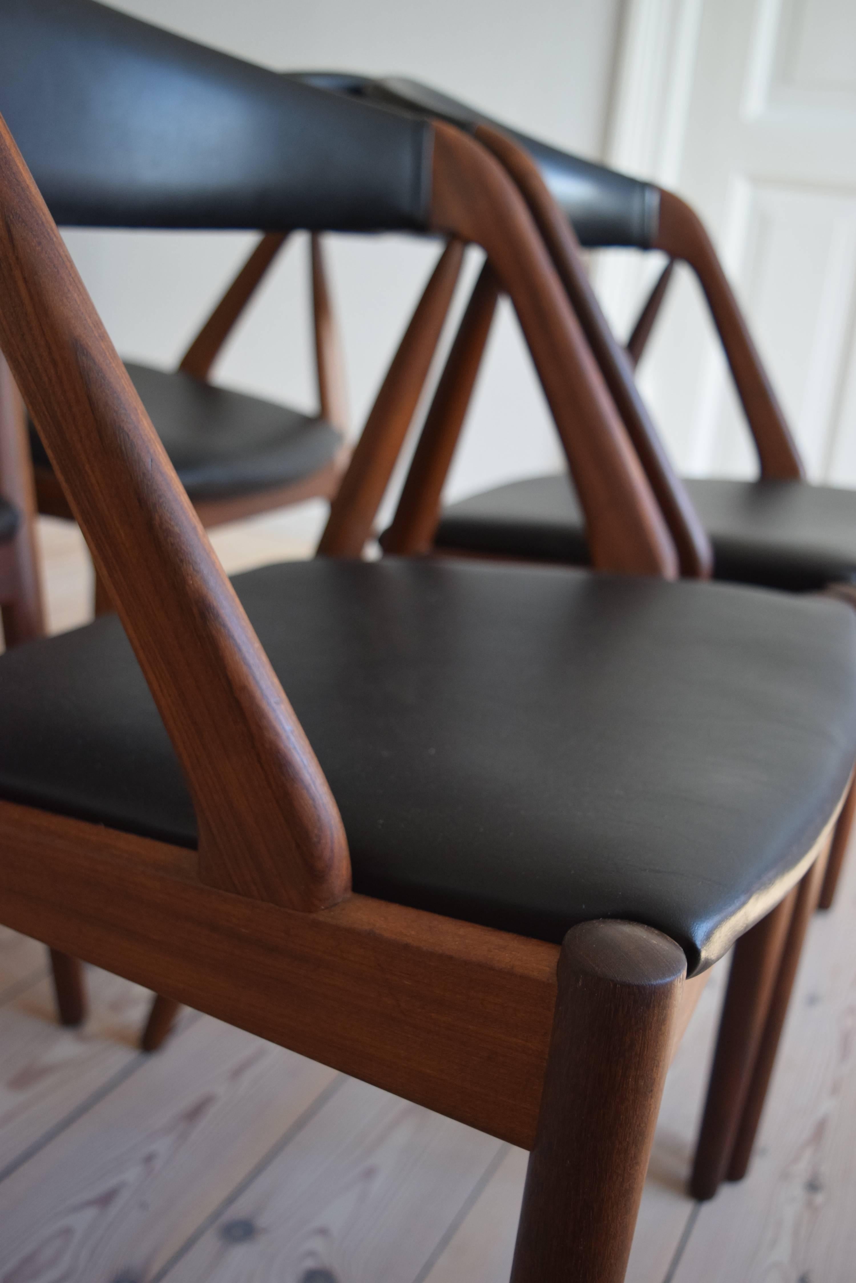 Danish Kai Kristiansen Model 31 Dining Chairs For Sale