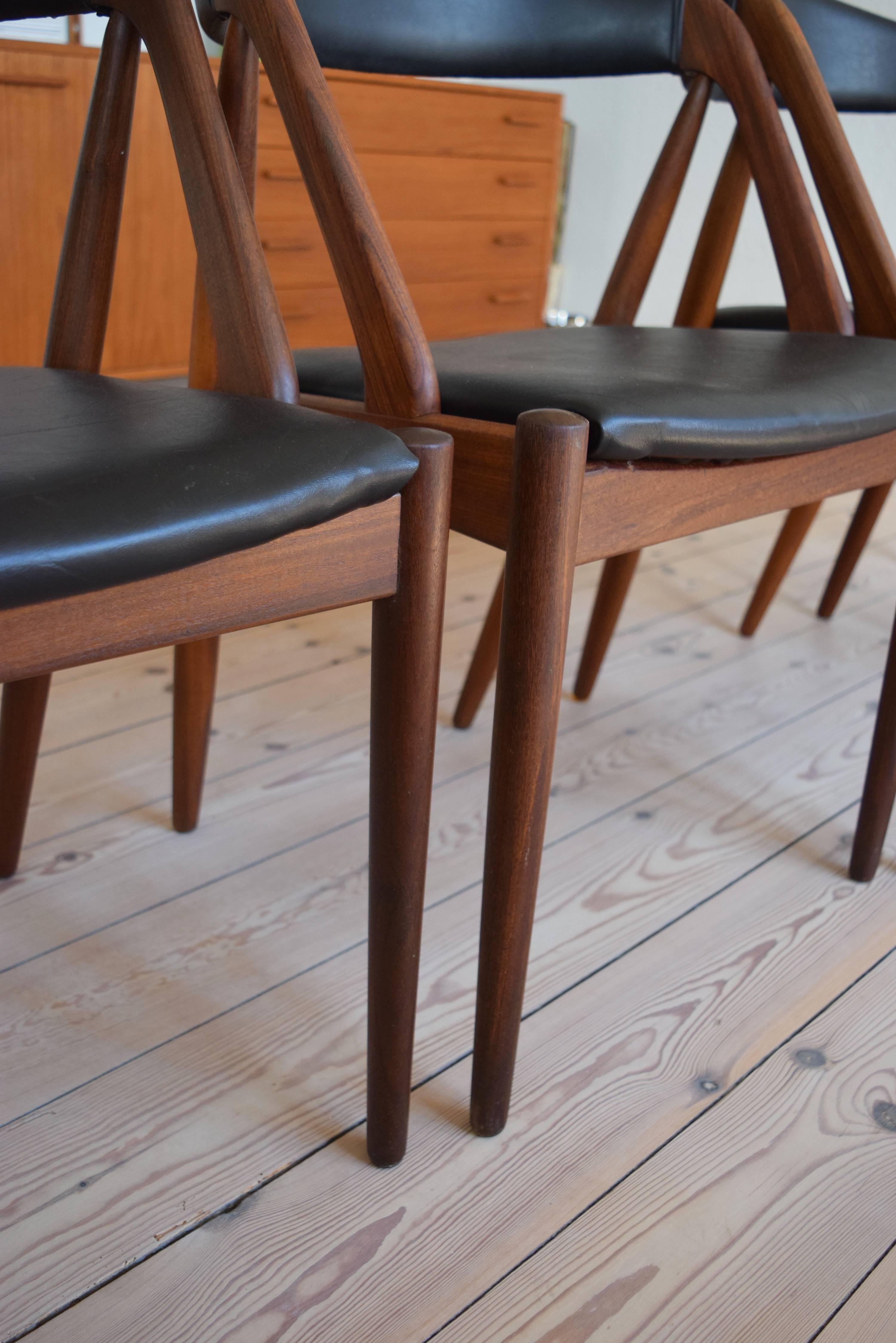 Kai Kristiansen Model 31 Dining Chairs For Sale 1
