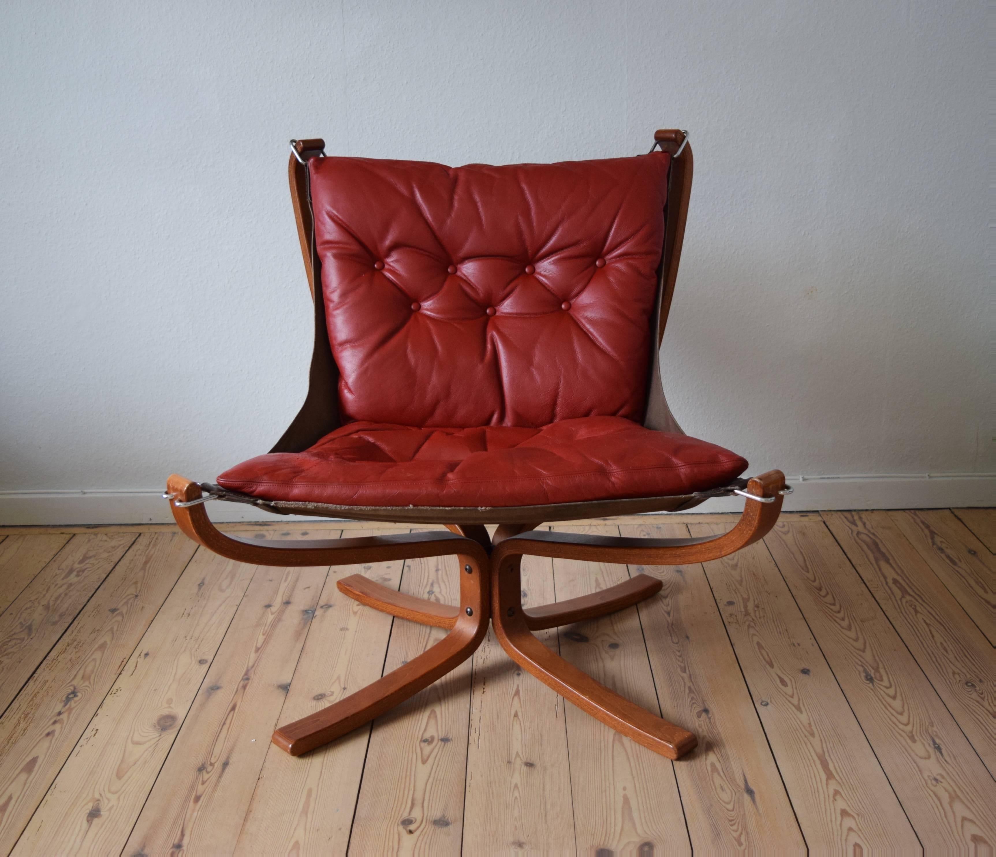 Late 20th Century Sigurd Ressell Falcon Chair for Vatne Møbler, 1970s