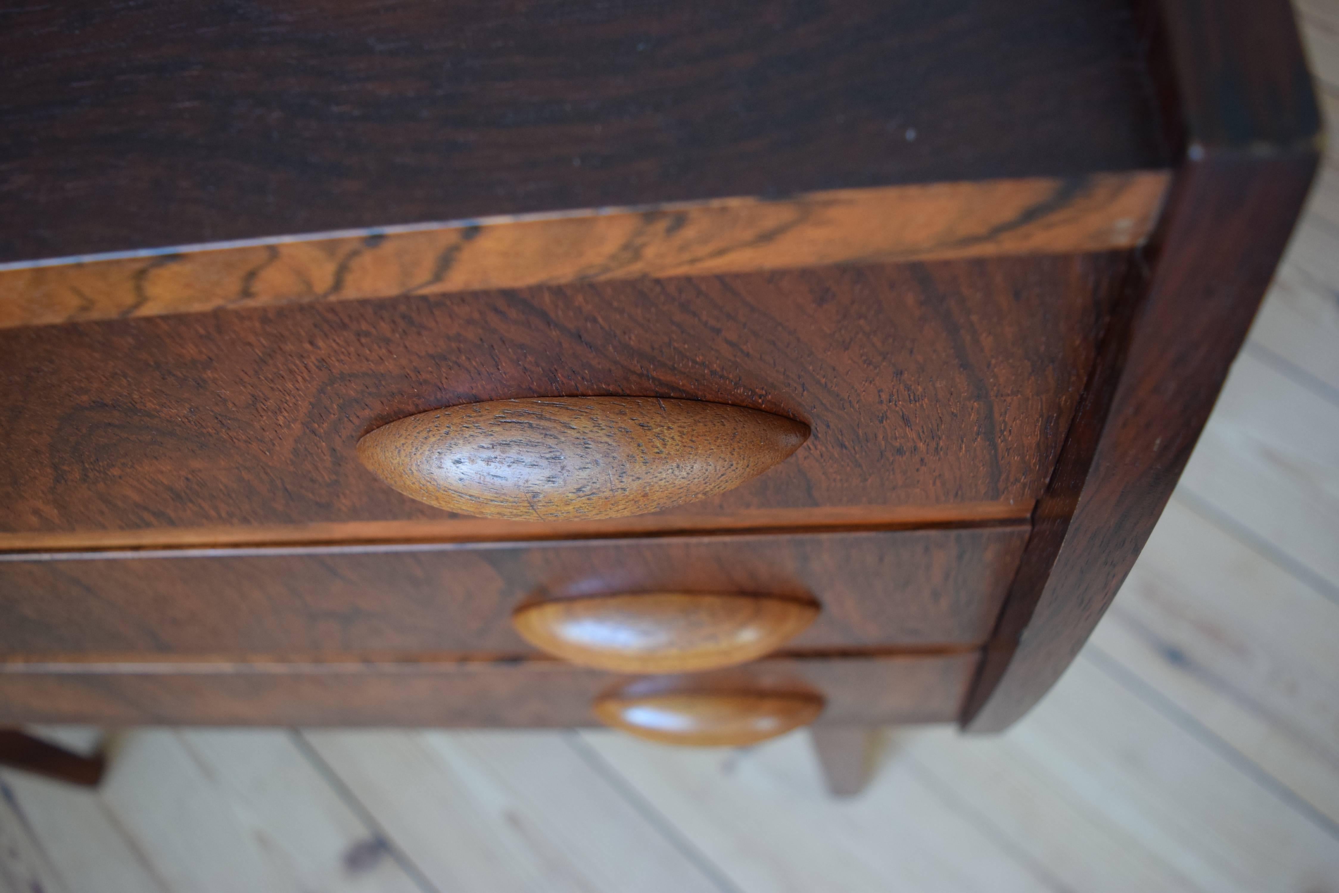 Mid-Century Modern Danish Three-Drawer Rosewood Chest of Drawers, 1960s For Sale