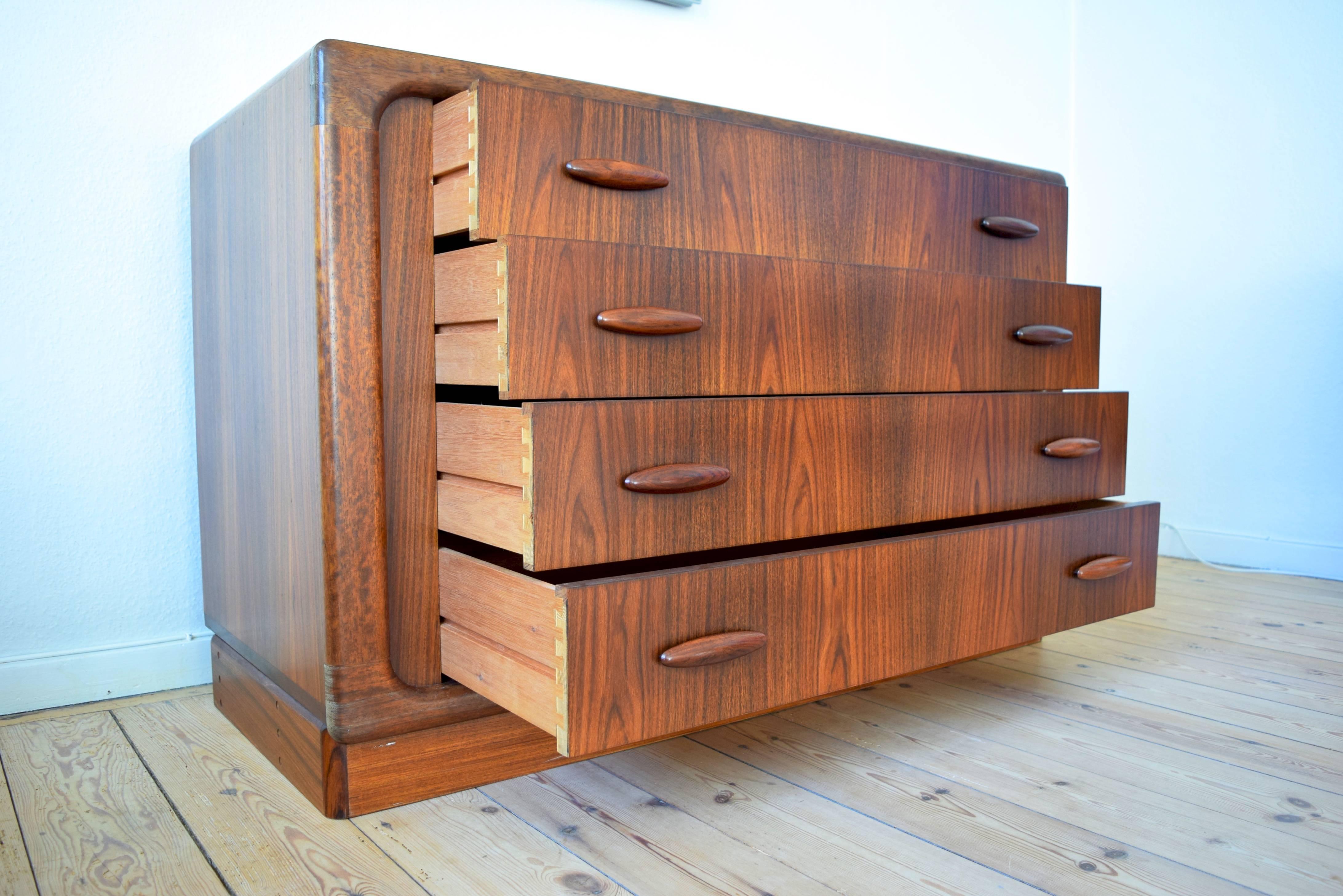 Danish Rosewood Chest of Drawers by Dyrland For Sale