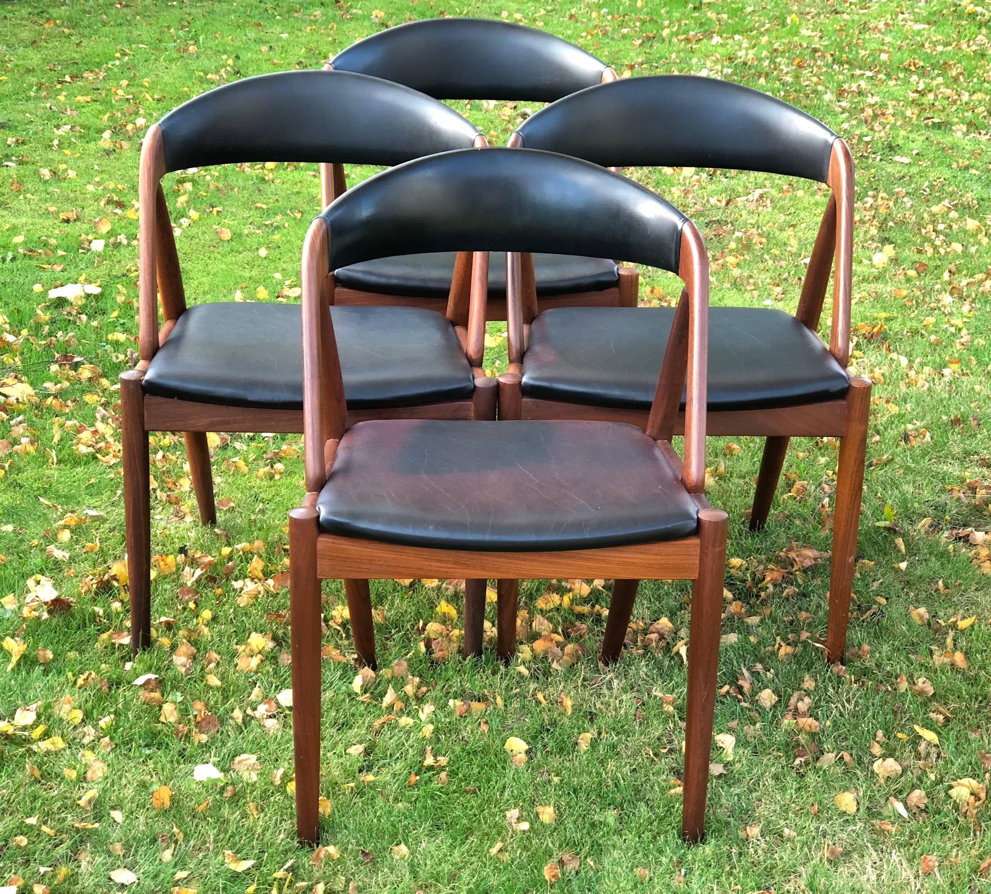 Mid-Century Modern Kai Kristiansen Midcentury Teak Dining Chairs