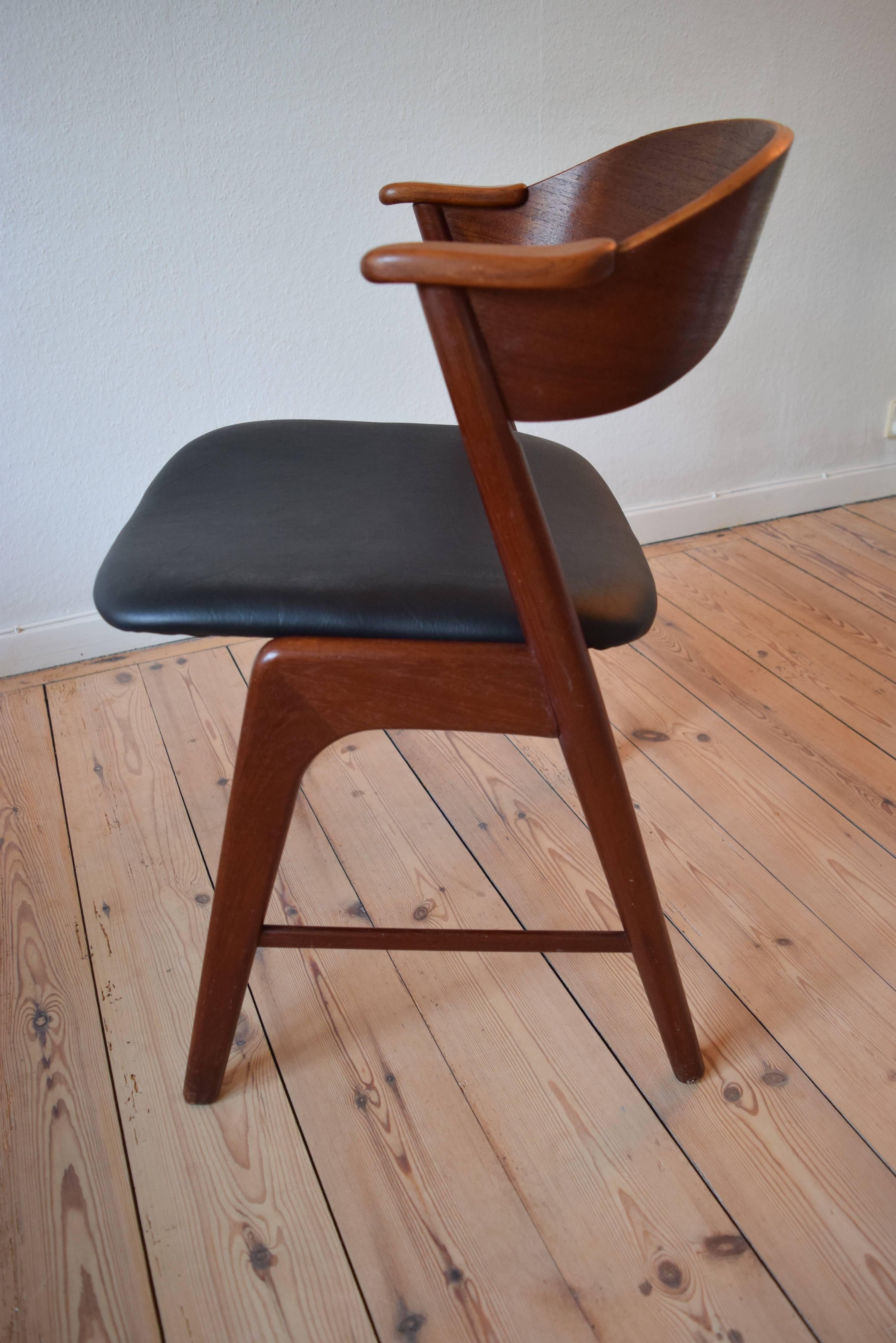 Mid-Century Modern Danish Midcentury Teak Armchair by Kai Kristiansen For Sale