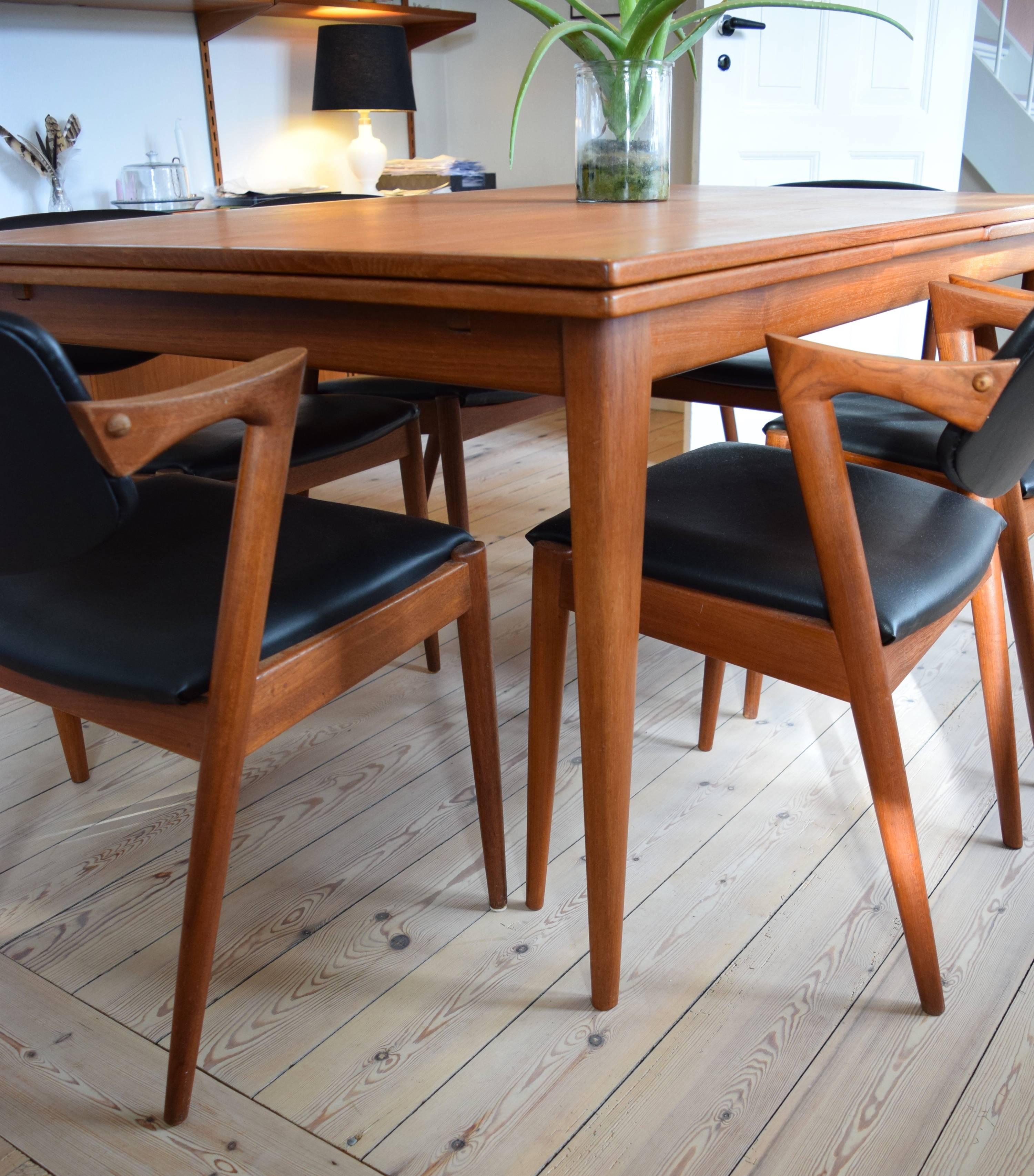 Mid-Century Modern Midcentury Kai Kristiansen Model 42 Teak Dining Chairs