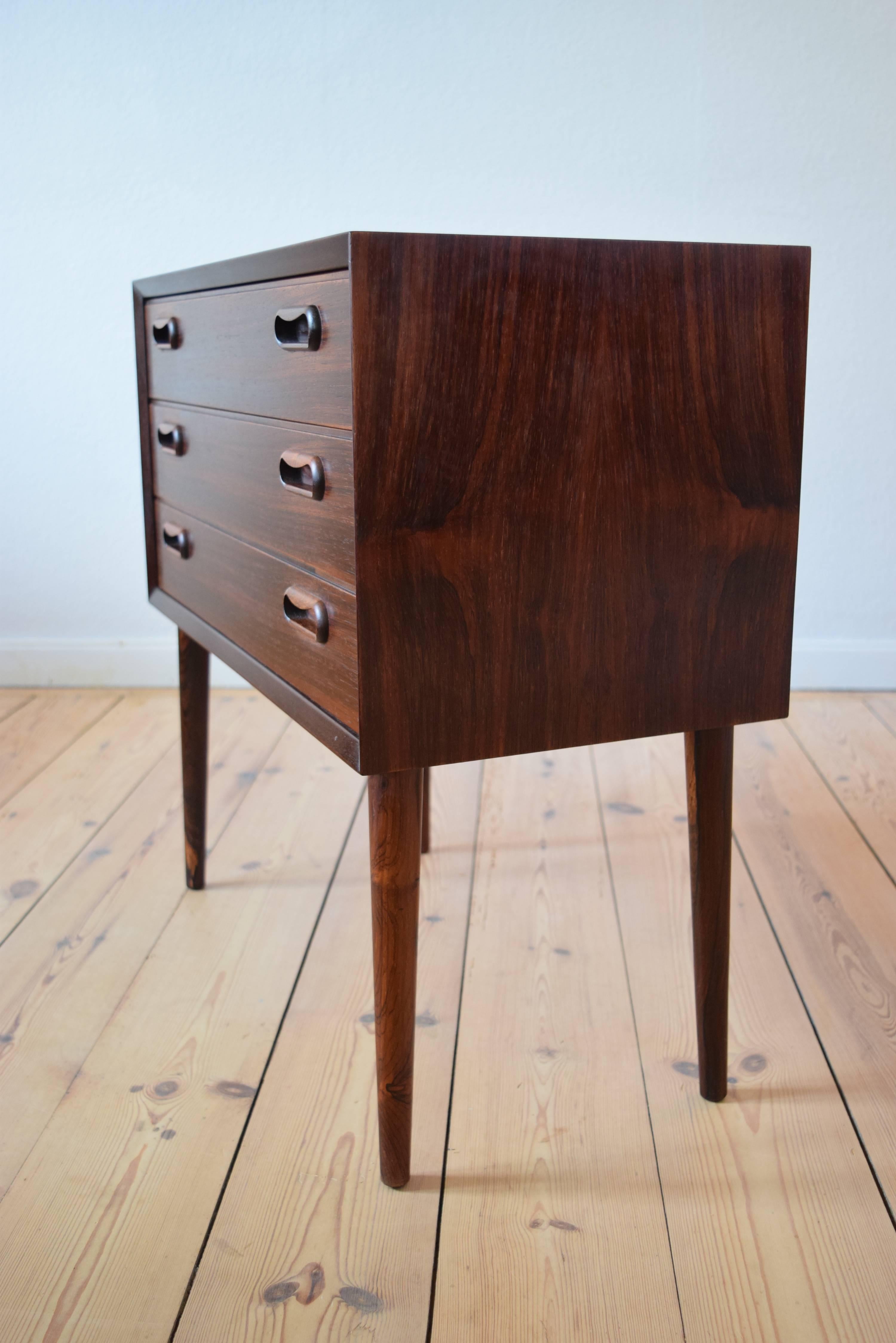 Mid-20th Century Danish Rosewood Three-Drawer Entry Chest, 1960s