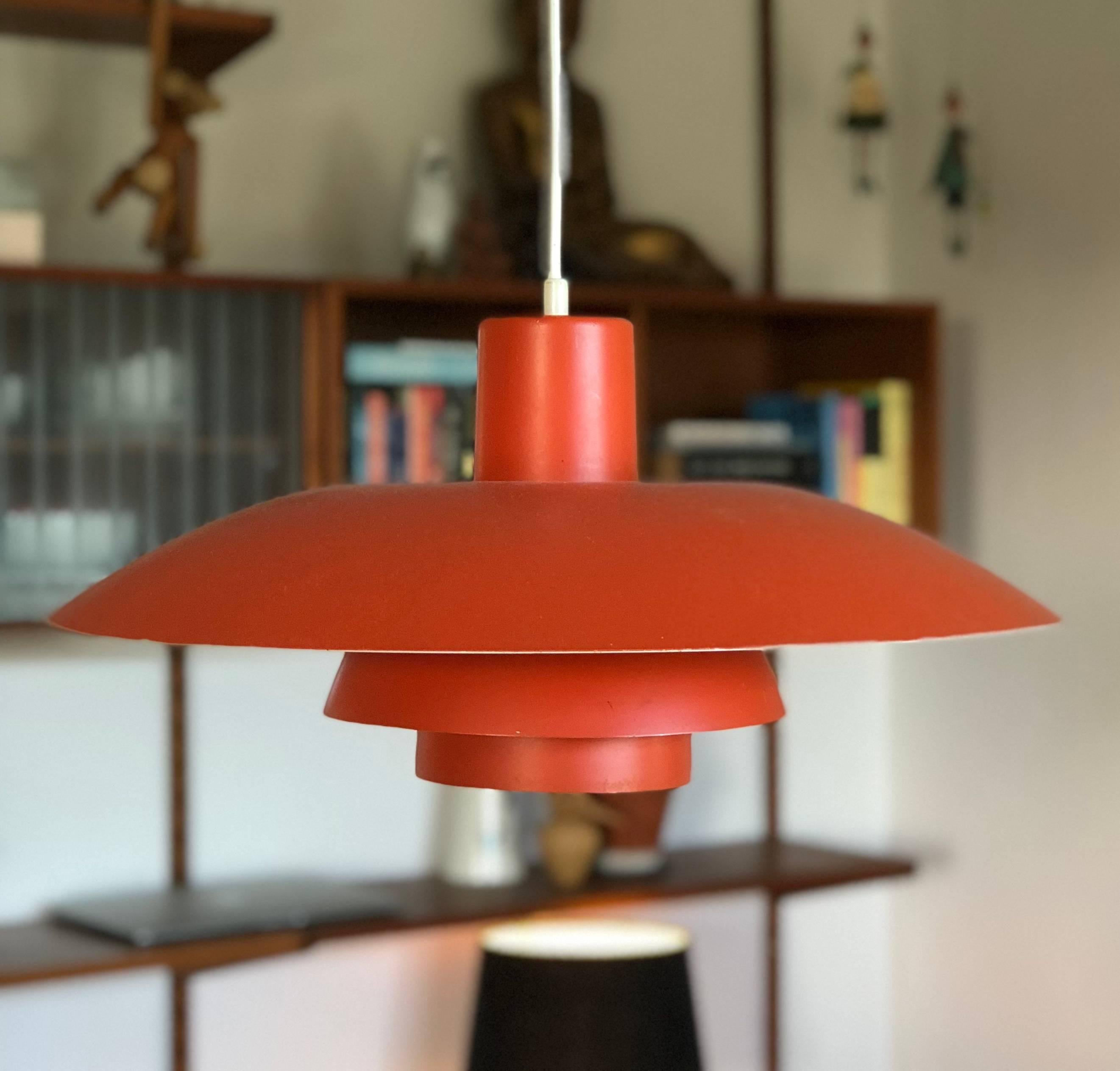 Mid-Century Modern Vintage Louis Poulsen PH4 Ceiling Lamp