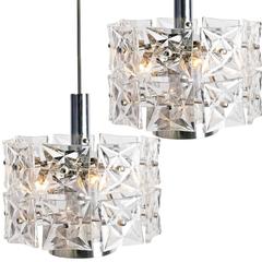Pair of Elegant Fine Modern Kinkeldey Chandeliers, 1970 11
