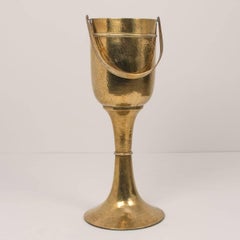 Hammered WMF Solid Brass Champagne Cooler/Ice Bucket, Jugendstil, 1930