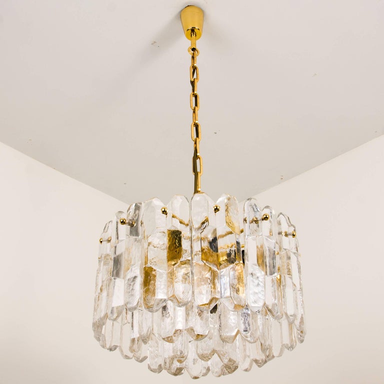 Set Of Five J T Kalmar Palazzo Light Fixtures Gilt Br And A Set Of High End And Handmade Gilt Br 24 Karat Gold Plated