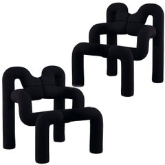 Iconic Armchairs by Terje Ekstrom, Norway, 1980s