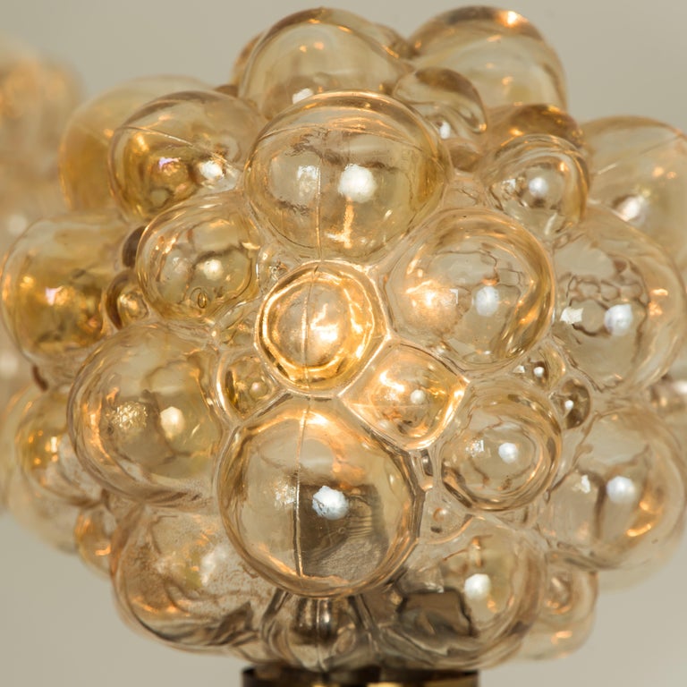 Large Amber Bubble Glass Chandelier Helena Tynell 1960 For At Beautiful Bubble Glass Chandelier Or Pendant Light Designed By Helena Tynell For Glashu Tte Limburg