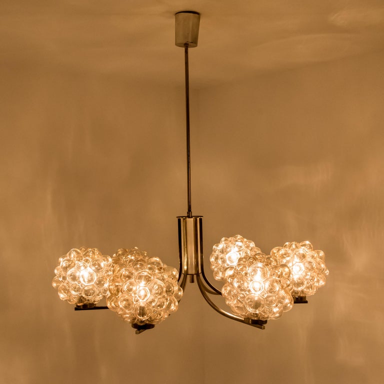 Large Amber Bubble Glass Chandelier Helena Tynell 1960 For At Large Amber Bubble Glass Chandelier Helena Tynell 1960 For 1