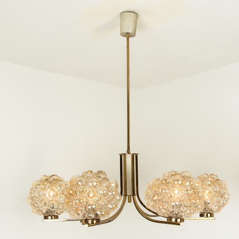 Large Amber Bubble Glass Chandelier Helena Tynell 1960 For At Large Amber Bubble Glass Chandelier Helena Tynell 1960 For 7