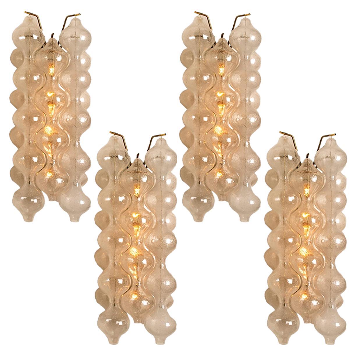 1 of 2  Pairs of Large Tulipan Wall Lamps Sconces by Kalmar 'H 21.2', 1970s