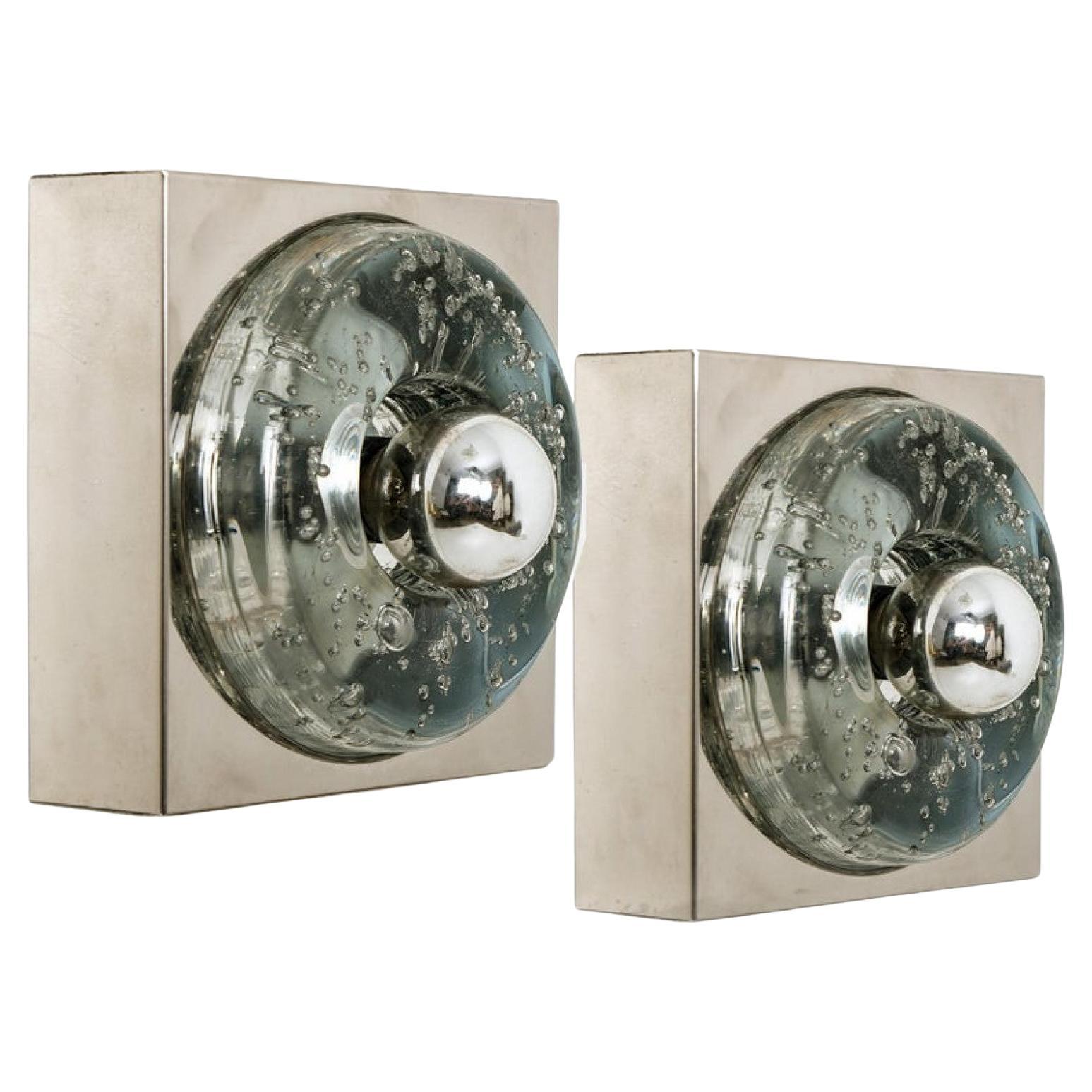 1 of the 2 of Hand Blown Wall or Ceiling Lights, Doria, 1970