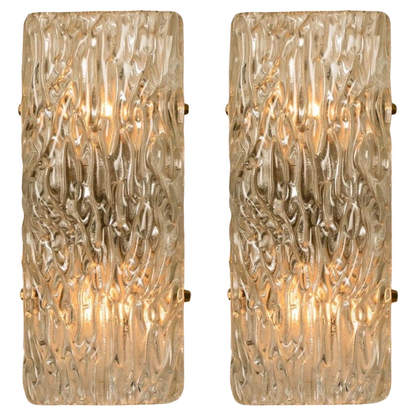 Diversi apparecchi di illuminazione soffiati di J&T. Kalmar, Austria, anni 
1960