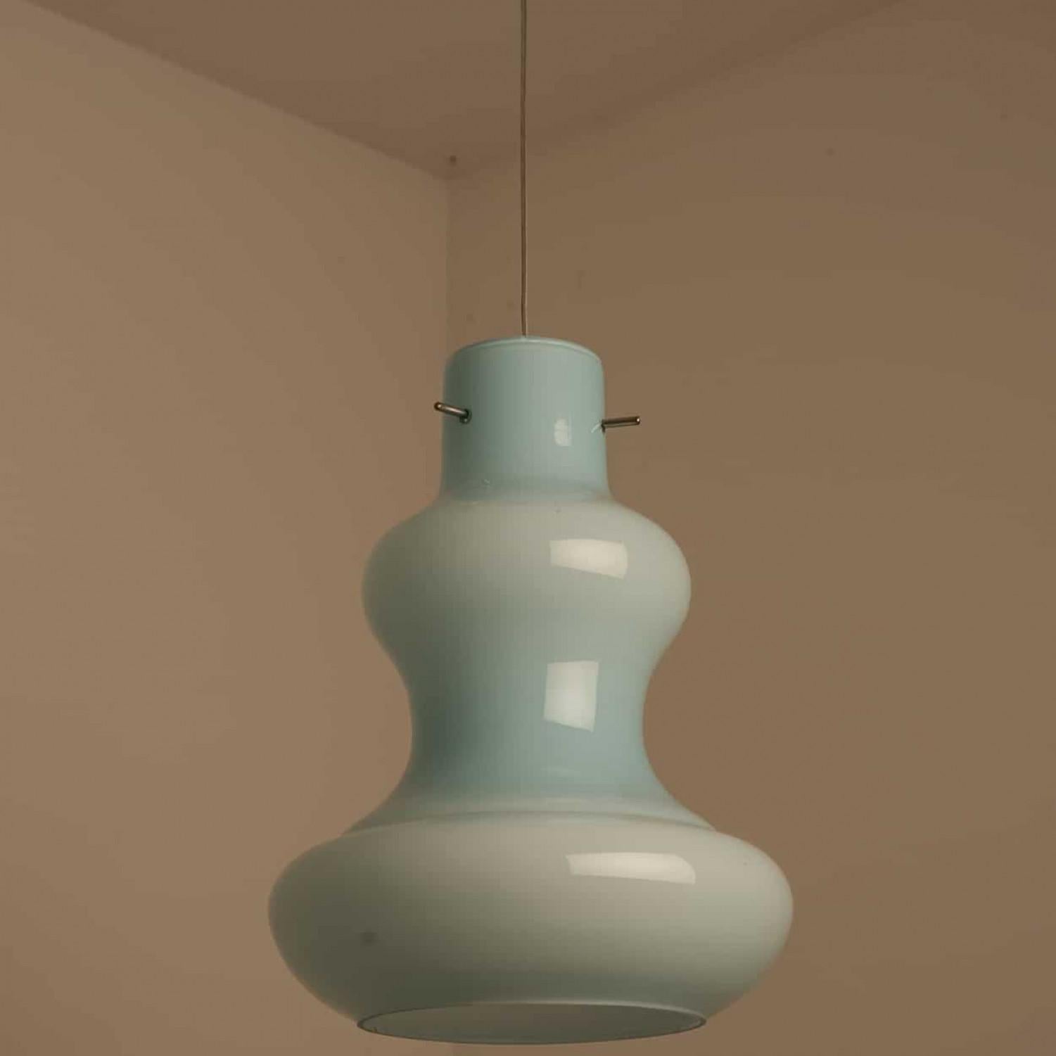 1 delle 5 luci a sospensione in vetro di Murano di Massimo Vignelli per Venini, 1960 in vendita 1