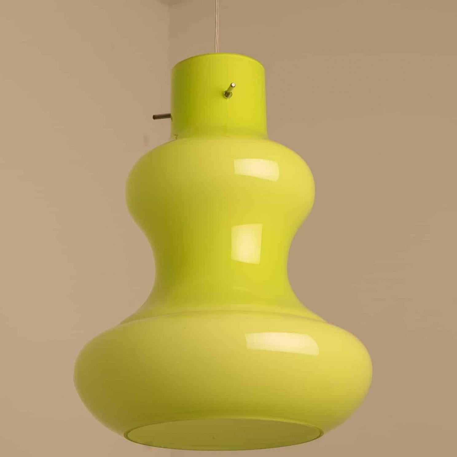 1 delle 5 luci a sospensione in vetro di Murano di Massimo Vignelli per Venini, 1960 in vendita 3