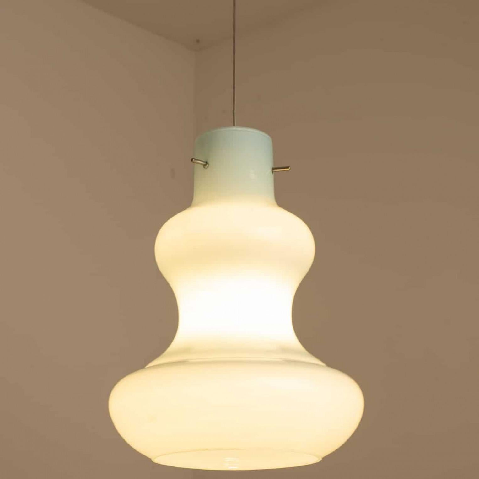 Diverse lampade a sospensione in vetro di Murano di Massimo Vignelli per Venini, 1960 in vendita 8