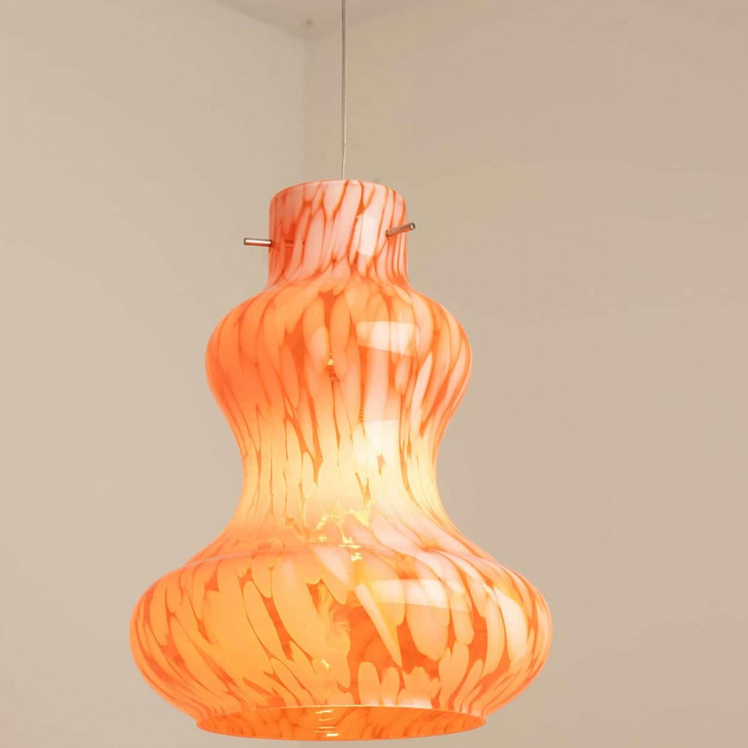 Diverse lampade a sospensione in vetro di Murano di Massimo Vignelli per Venini, 1960 in vendita 3