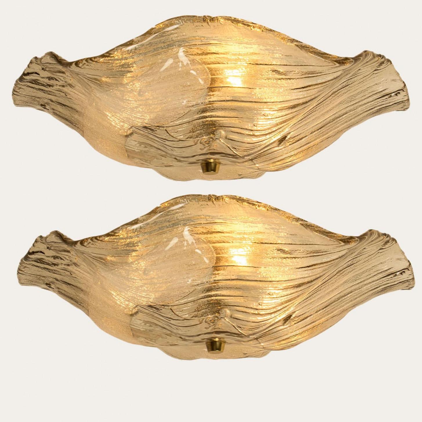 J.T. Kalmar Franken, lampade da parete a incasso in vetro trasparente, 1960 in vendita 10