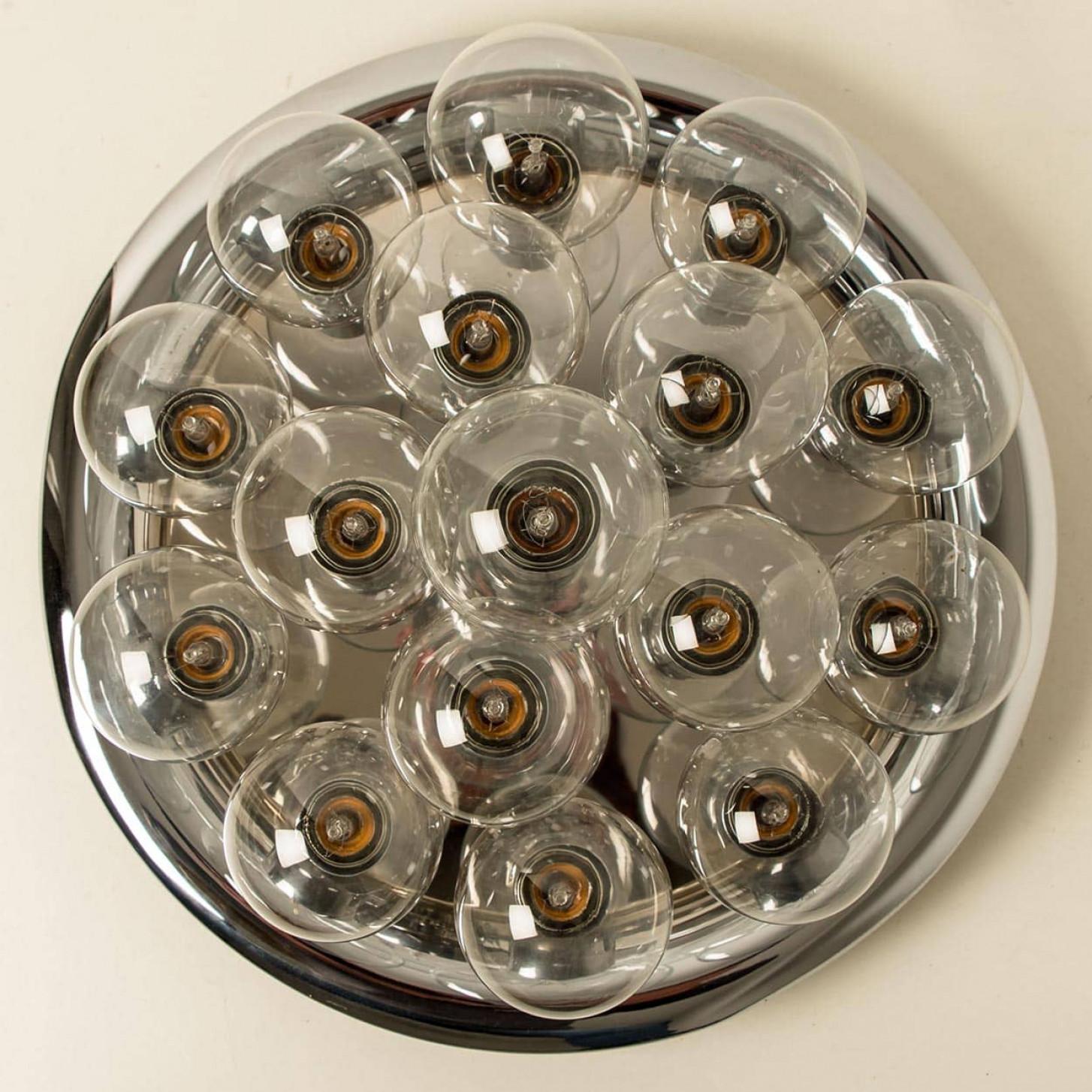 Austrian Large Wall or Ceiling Lamp in the style of Staff, 1970s For Sale