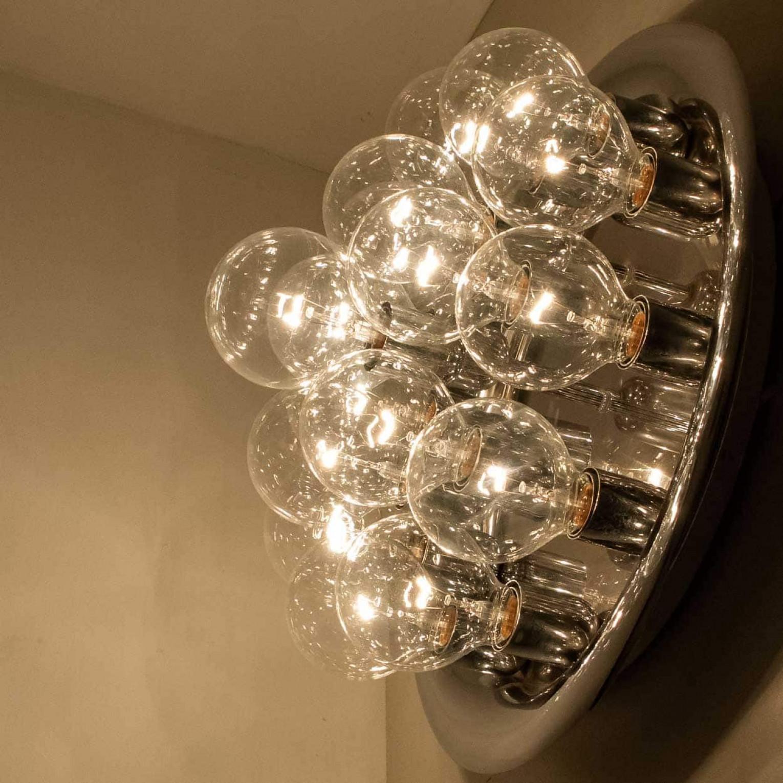 Large Wall or Ceiling Lamp in the style of Staff, 1970s In Good Condition For Sale In Rijssen, NL