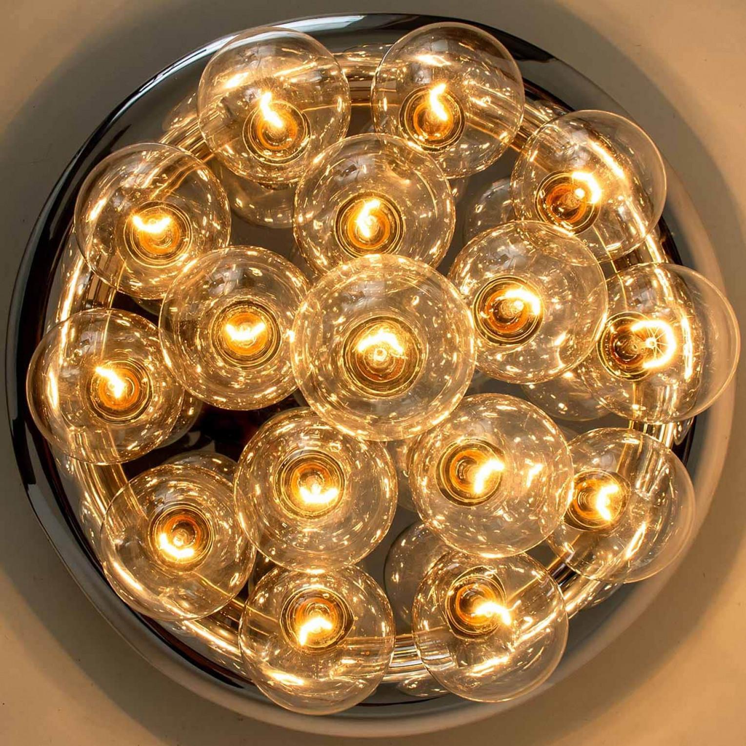 Mid-Century Modern Large Wall or Ceiling Lamp in the style of Staff, 1970s For Sale