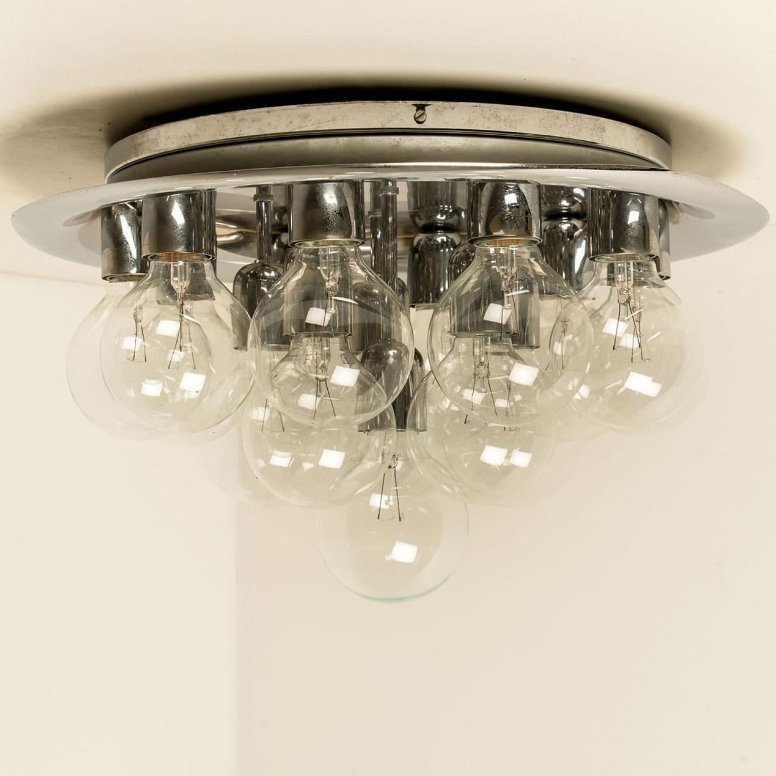 Large Wall or Ceiling Lamp in the style of Staff, 1970s For Sale 6