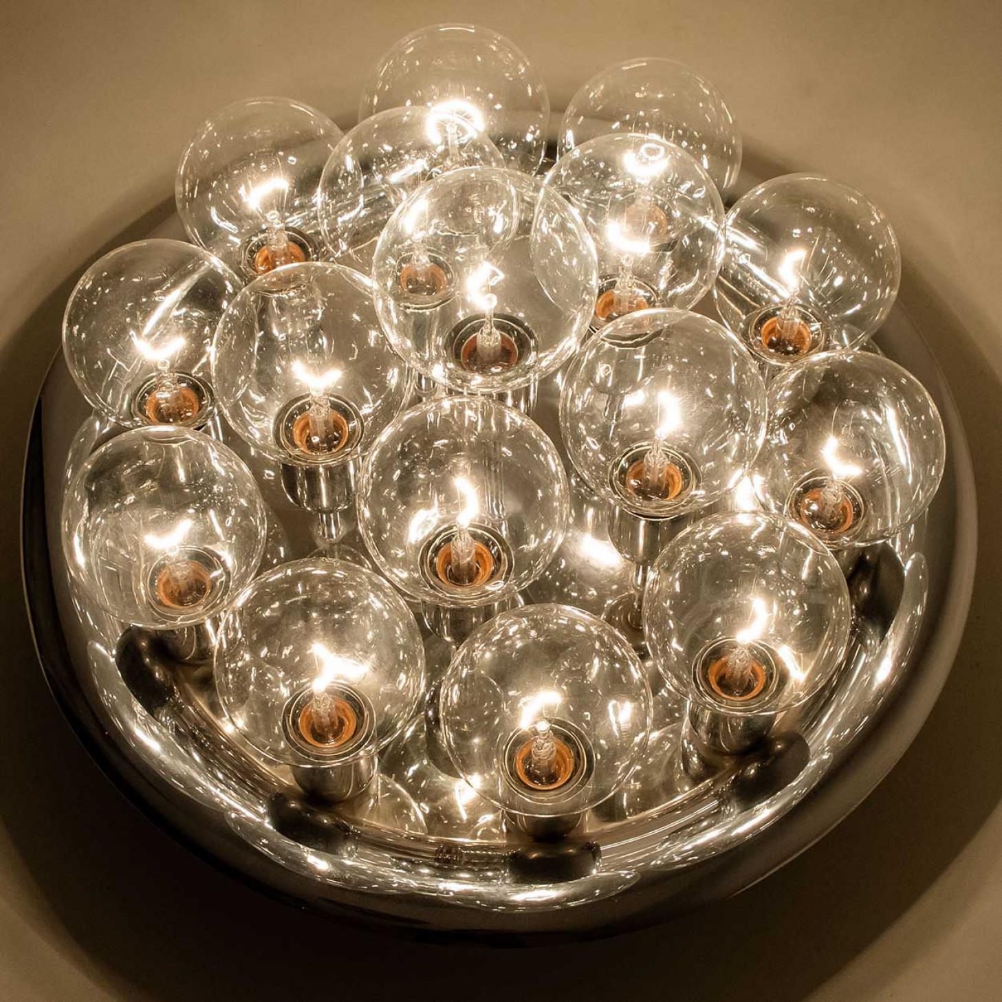 Large Wall or Ceiling Lamp in the style of Staff, 1970s For Sale 3