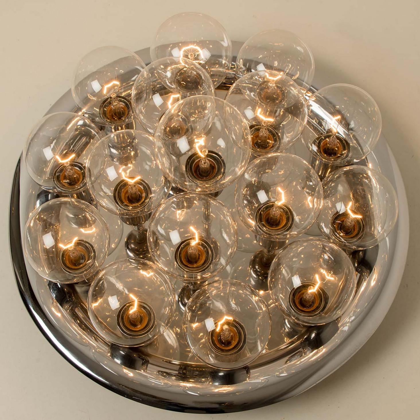 Large Wall or Ceiling Lamp in the style of Staff, 1970s For Sale 8