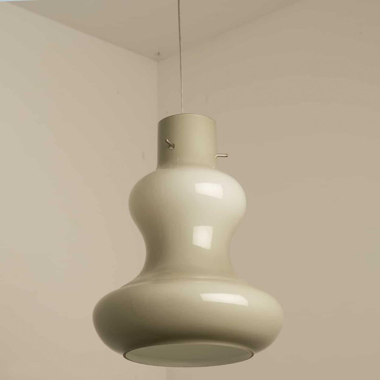 1 de las 7 Lámparas colgantes de cristal de Murano de Massimo Vignelli para Venini, 1960 en Bueno estado para la venta en Rijssen, NL
