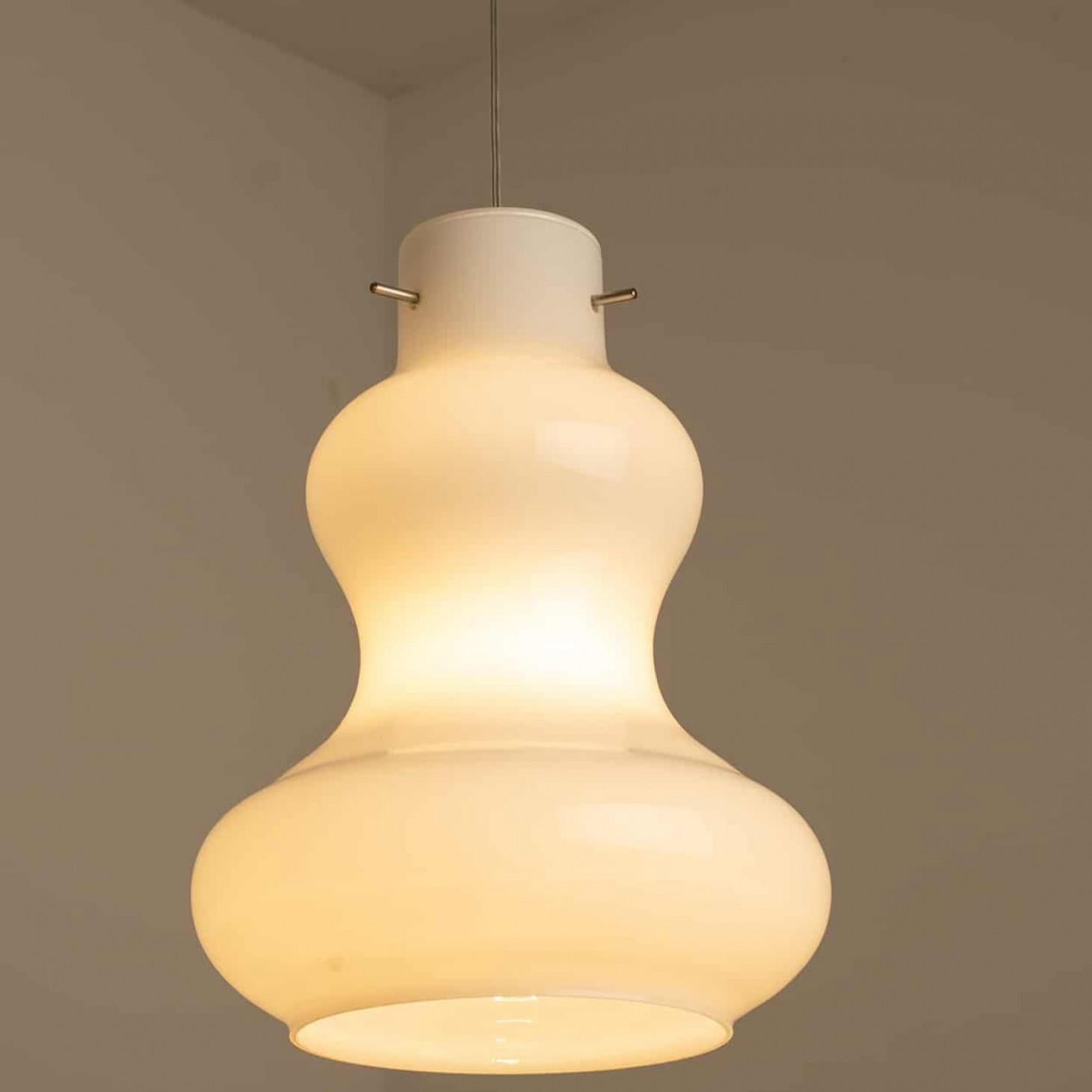1 de las 7 Lámparas colgantes de cristal de Murano de Massimo Vignelli para Venini, 1960 siglo XX en venta