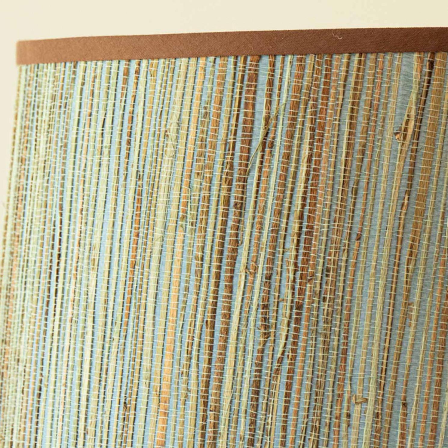 French Multi color Ceramic Table Lamp, New Lampshade by R. Houben, 1970s For Sale