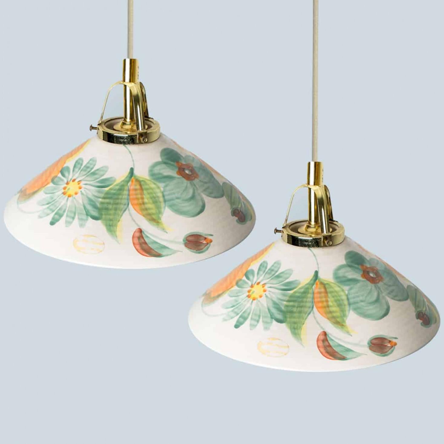 Altro 1 delle 2 lampade a sospensione in ceramica di Søholm Stentøj, anni '60/'70 in vendita