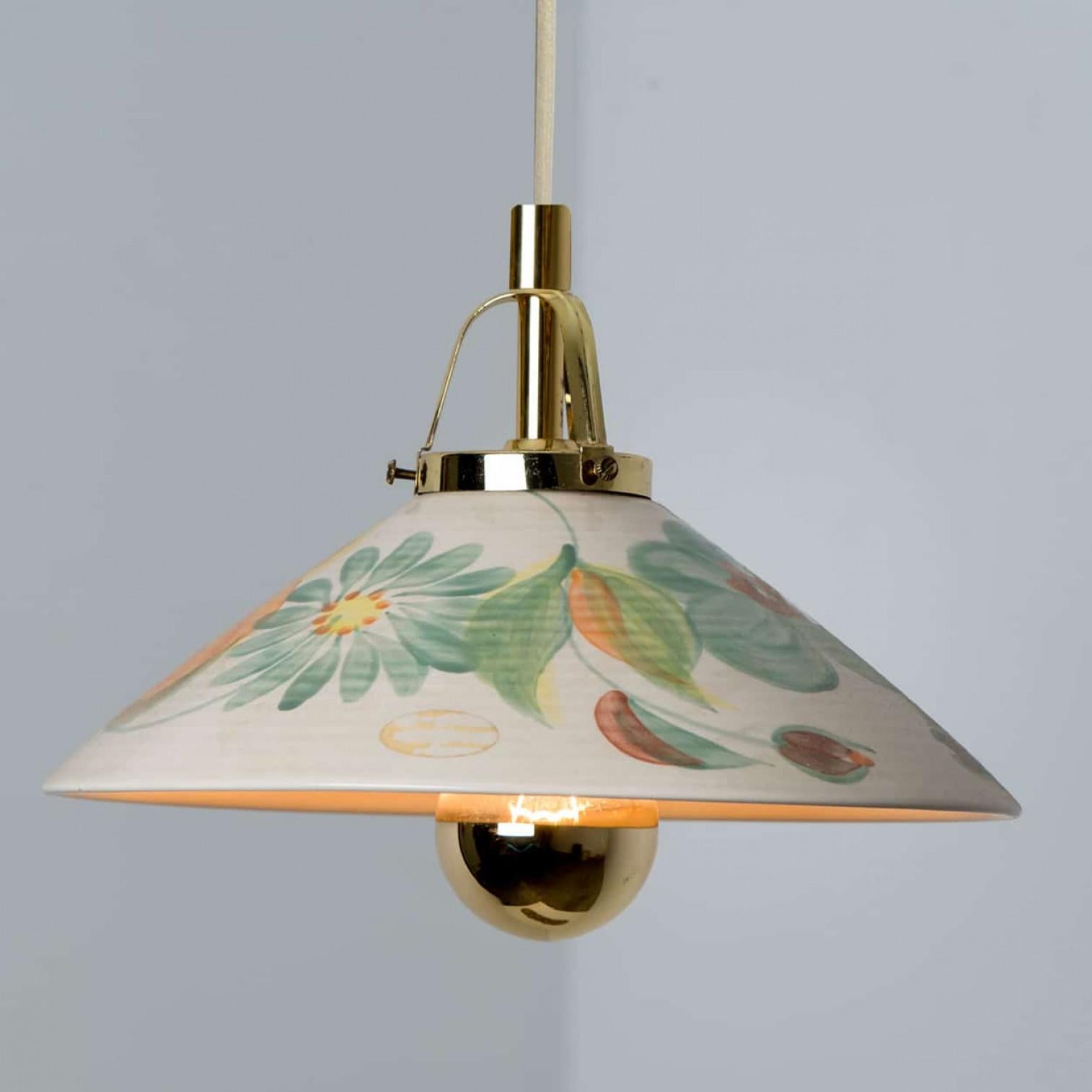 1 delle 2 lampade a sospensione in ceramica di Søholm Stentøj, anni '60/'70 in vendita 6
