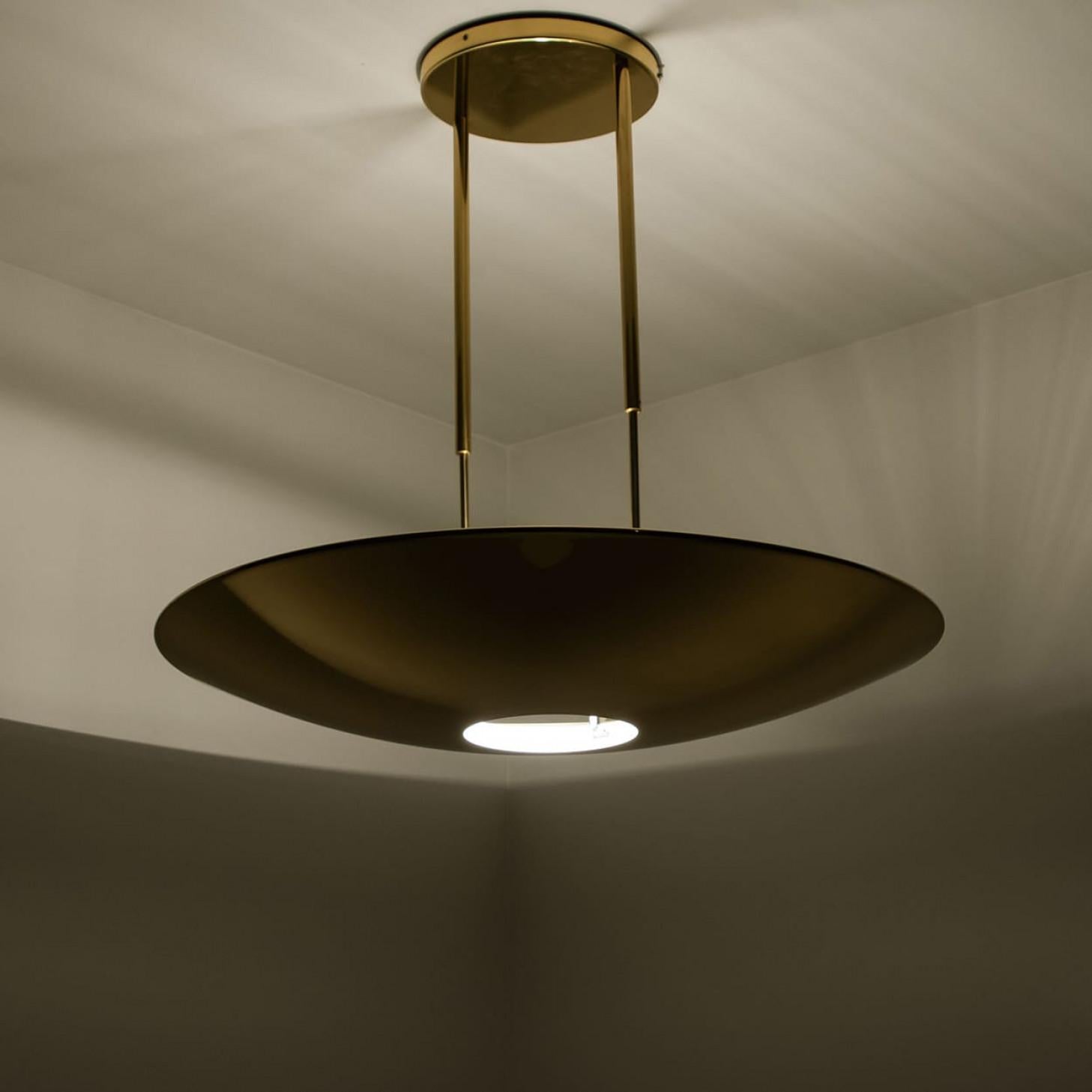 Florian Schulz XL Brass Pendant Lamp or Ceiling Fixture For Sale 2